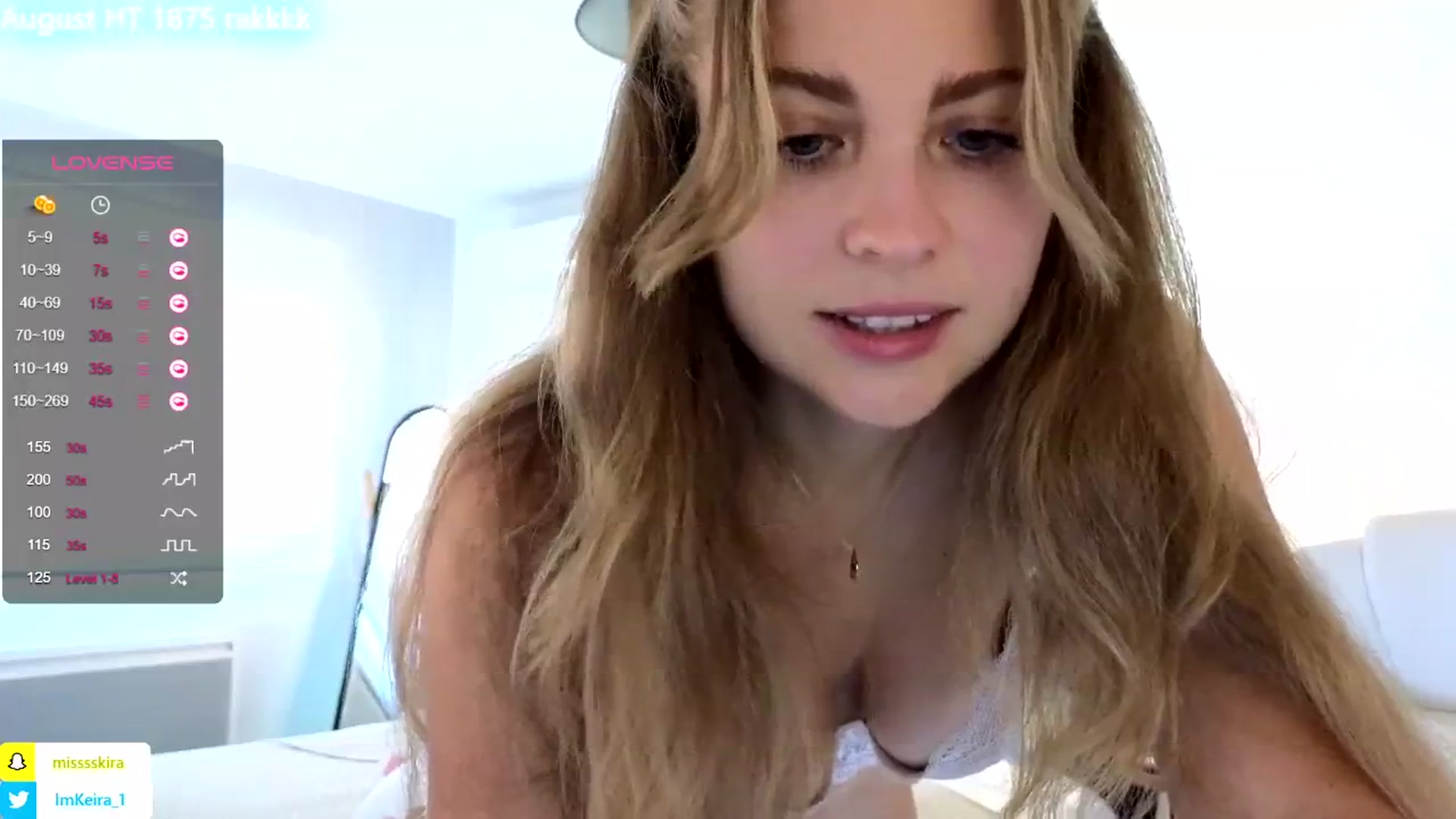 Gallery image thumbnail from ImKeira's myfreecams stream on, 08/11/2024, 08:26 image 7 of 20