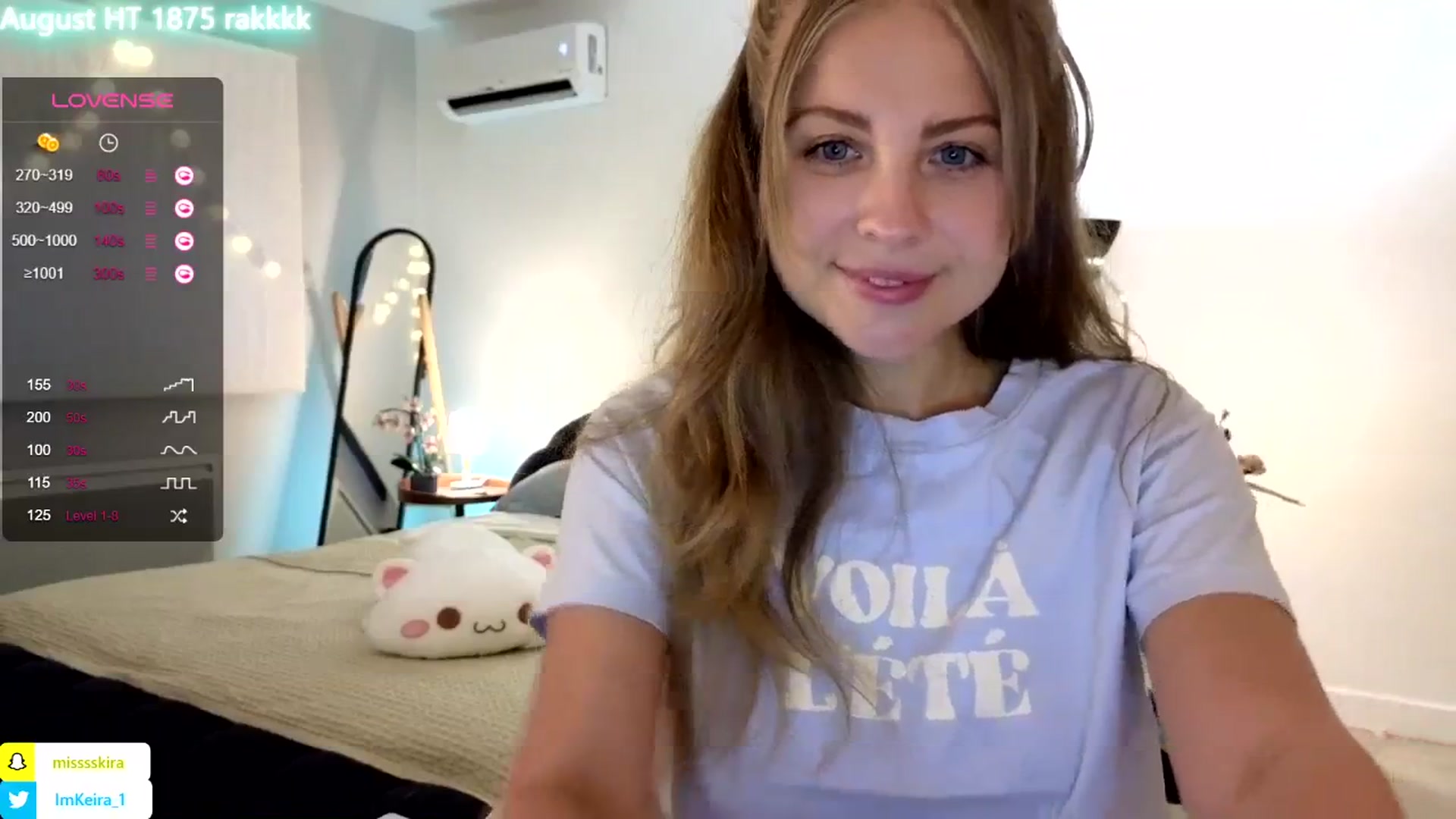 Gallery image thumbnail from ImKeira's myfreecams stream on, 08/11/2024, 20:56 image 7 of 20