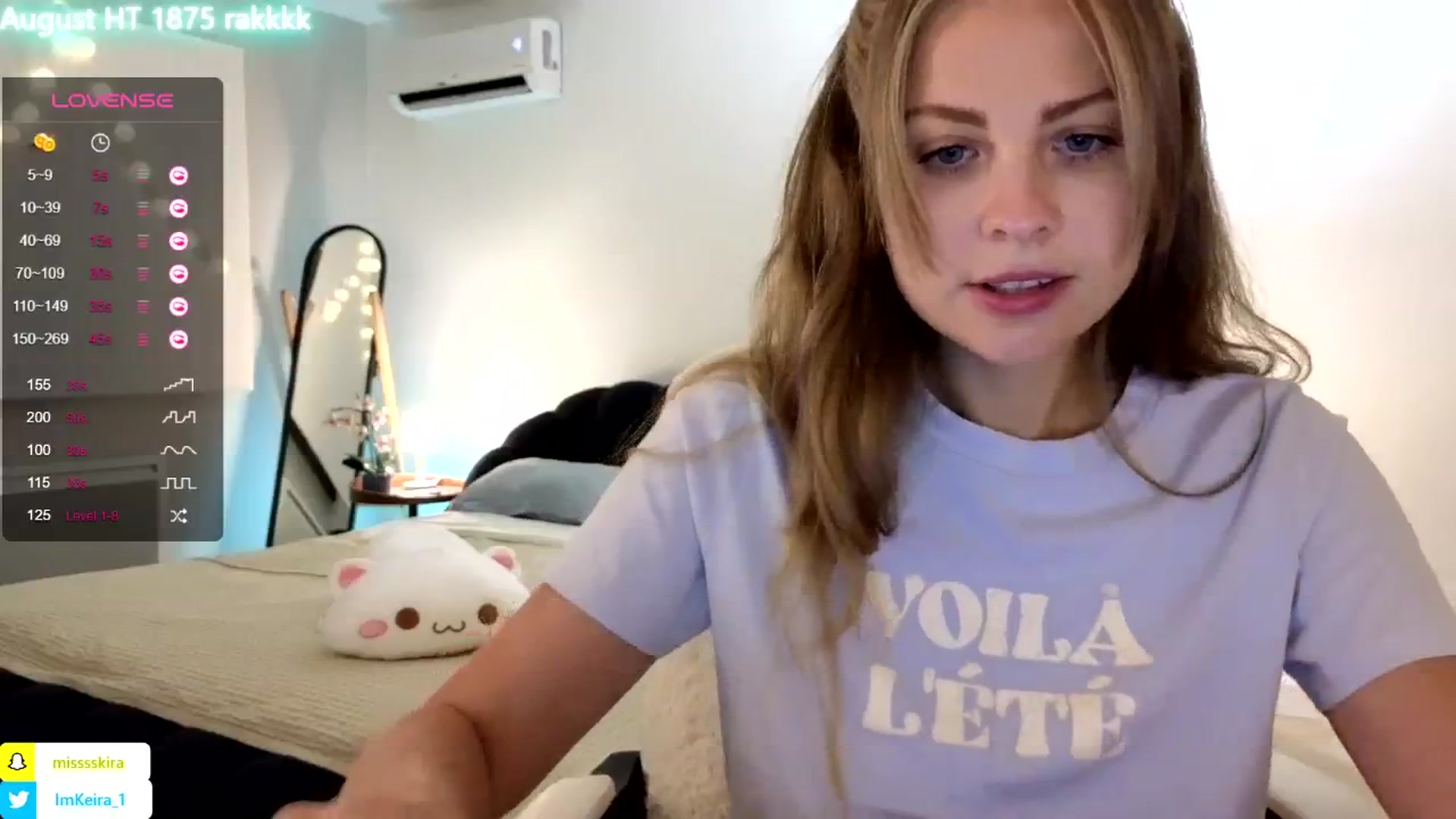 Gallery image thumbnail from ImKeira's myfreecams stream on, 08/11/2024, 20:56 image 15 of 20