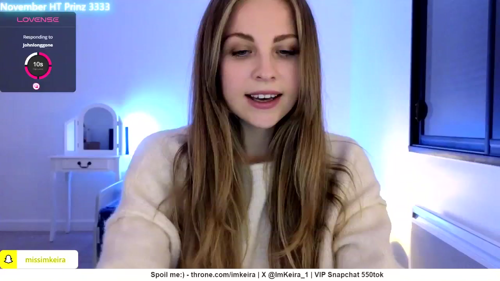 Gallery image thumbnail from ImKeira's myfreecams stream on, 11/23/2024, 21:46 image 1 of 20