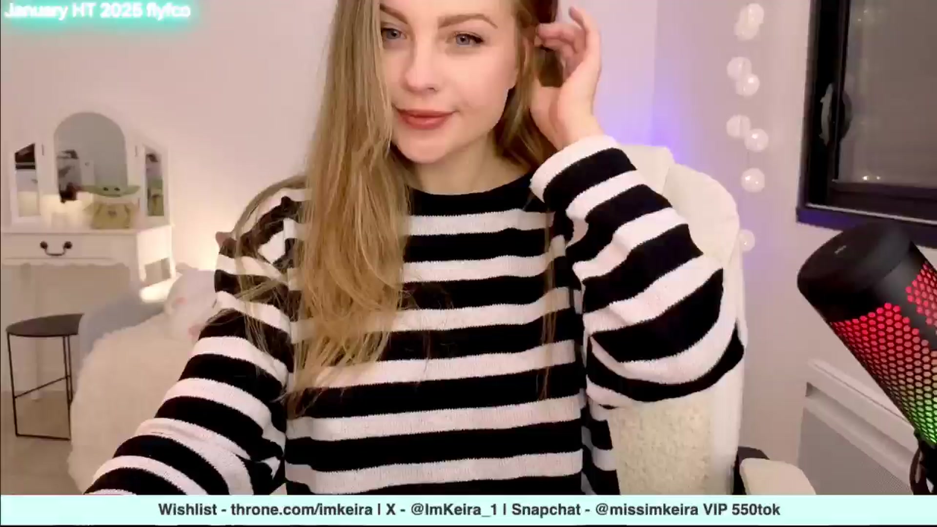 Gallery image thumbnail from ImKeira's myfreecams stream on, 01/06/2025, 21:38 image 1 of 20