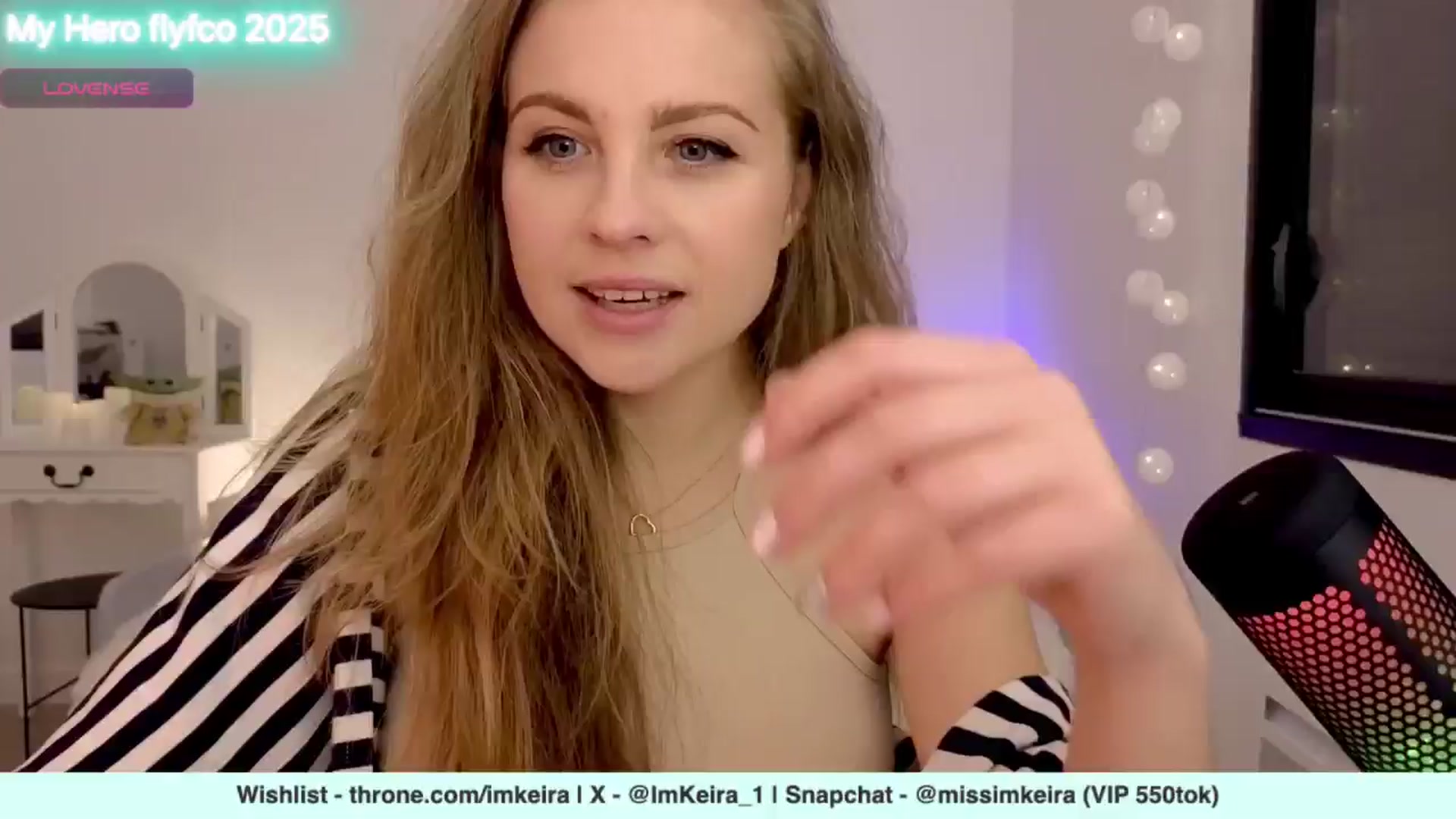 Gallery image thumbnail from ImKeira's myfreecams stream on, 01/11/2025, 21:24 image 1 of 20