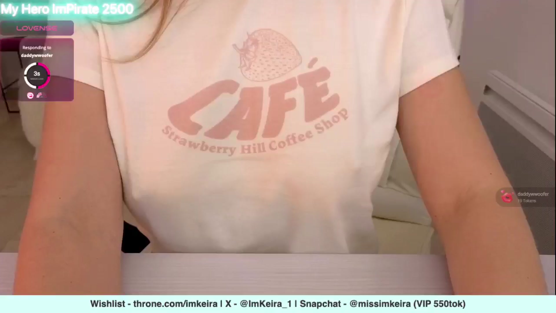 Gallery image thumbnail from ImKeira's myfreecams stream on, 01/12/2025, 20:43 image 8 of 20