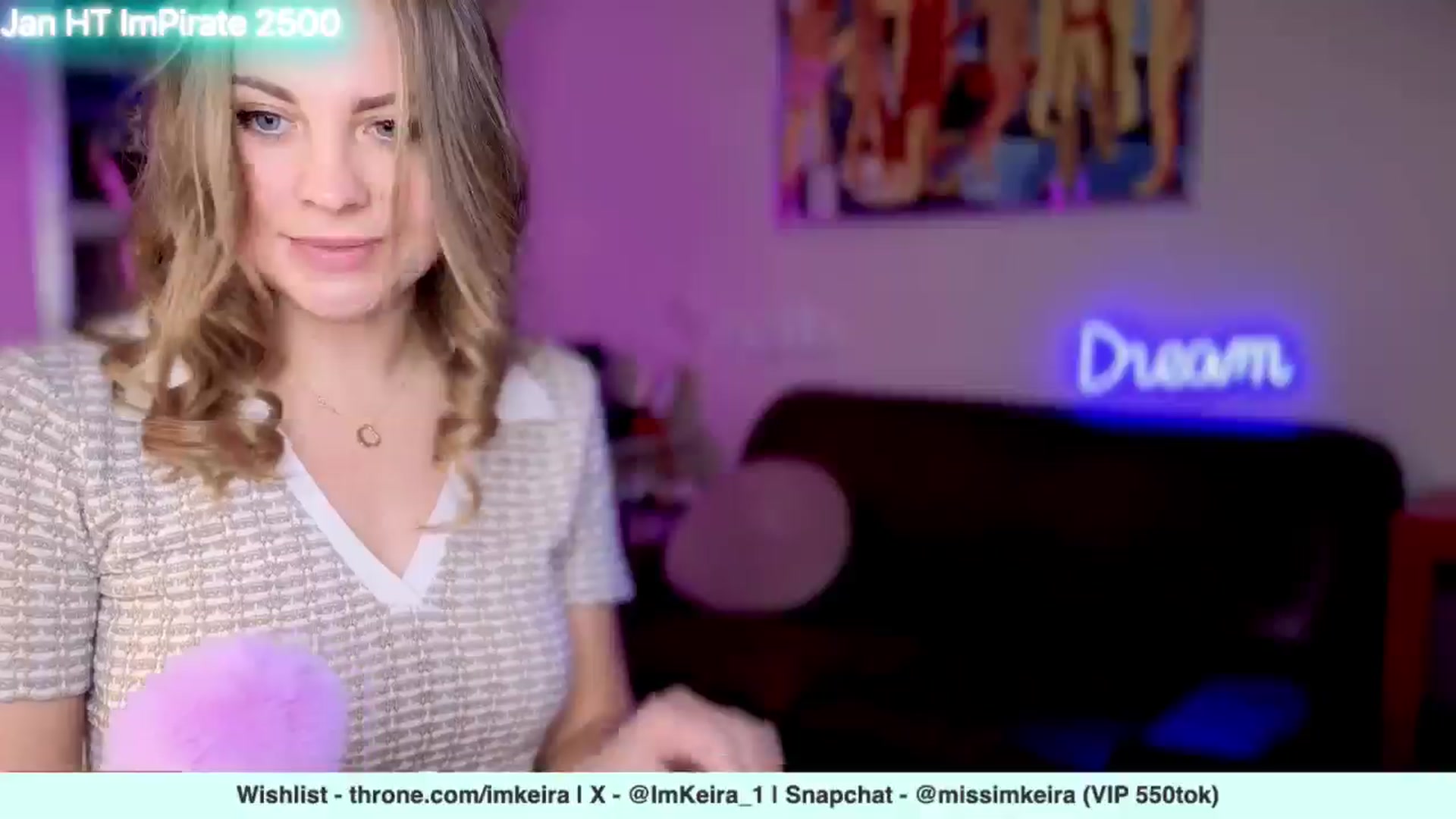 Gallery image thumbnail from ImKeira's myfreecams stream on, 01/18/2025, 22:16 image 7 of 20