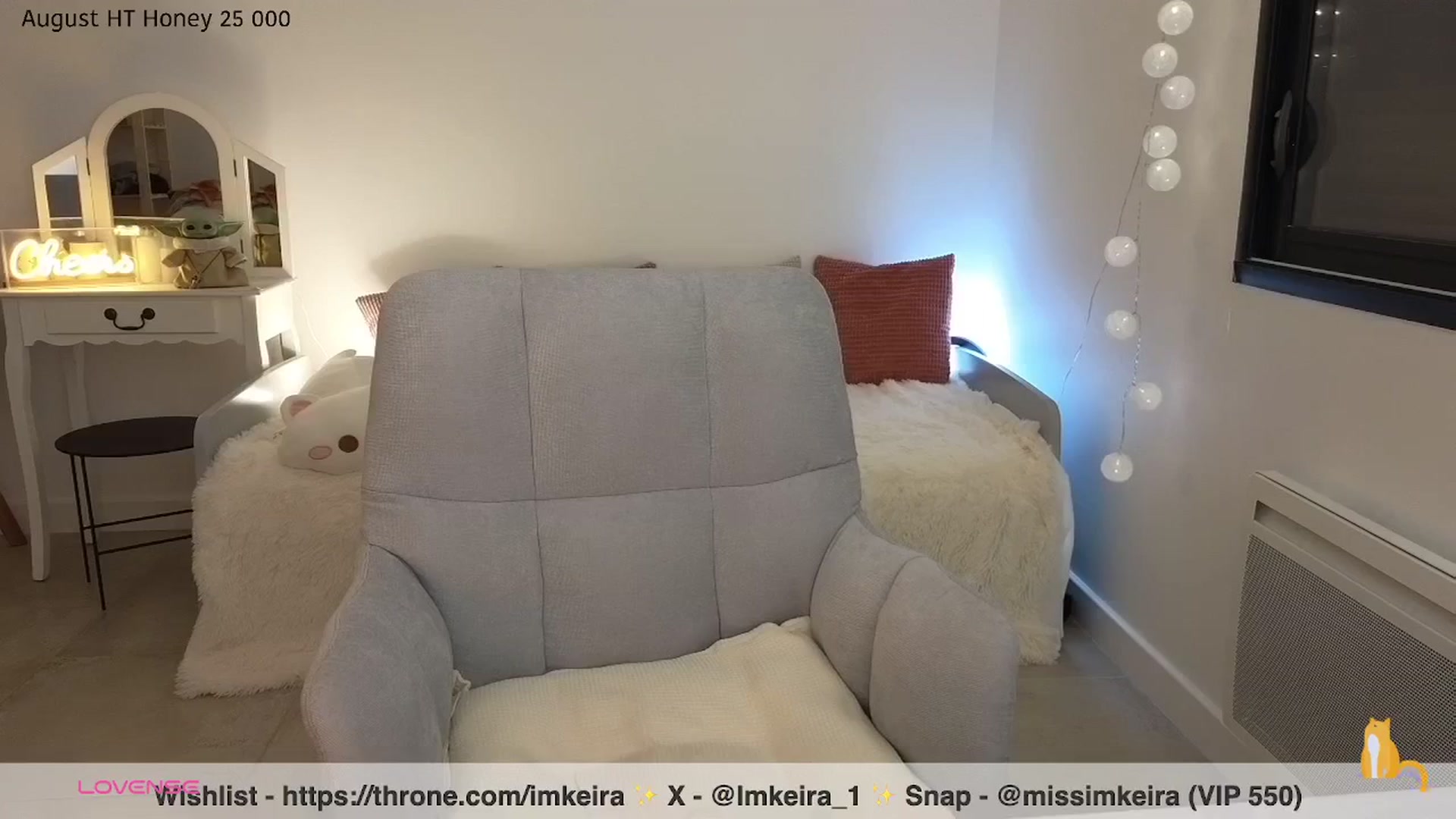 Gallery image thumbnail from ImKeira's myfreecams stream on, 08/04/2025, 22:59 image 12 of 20