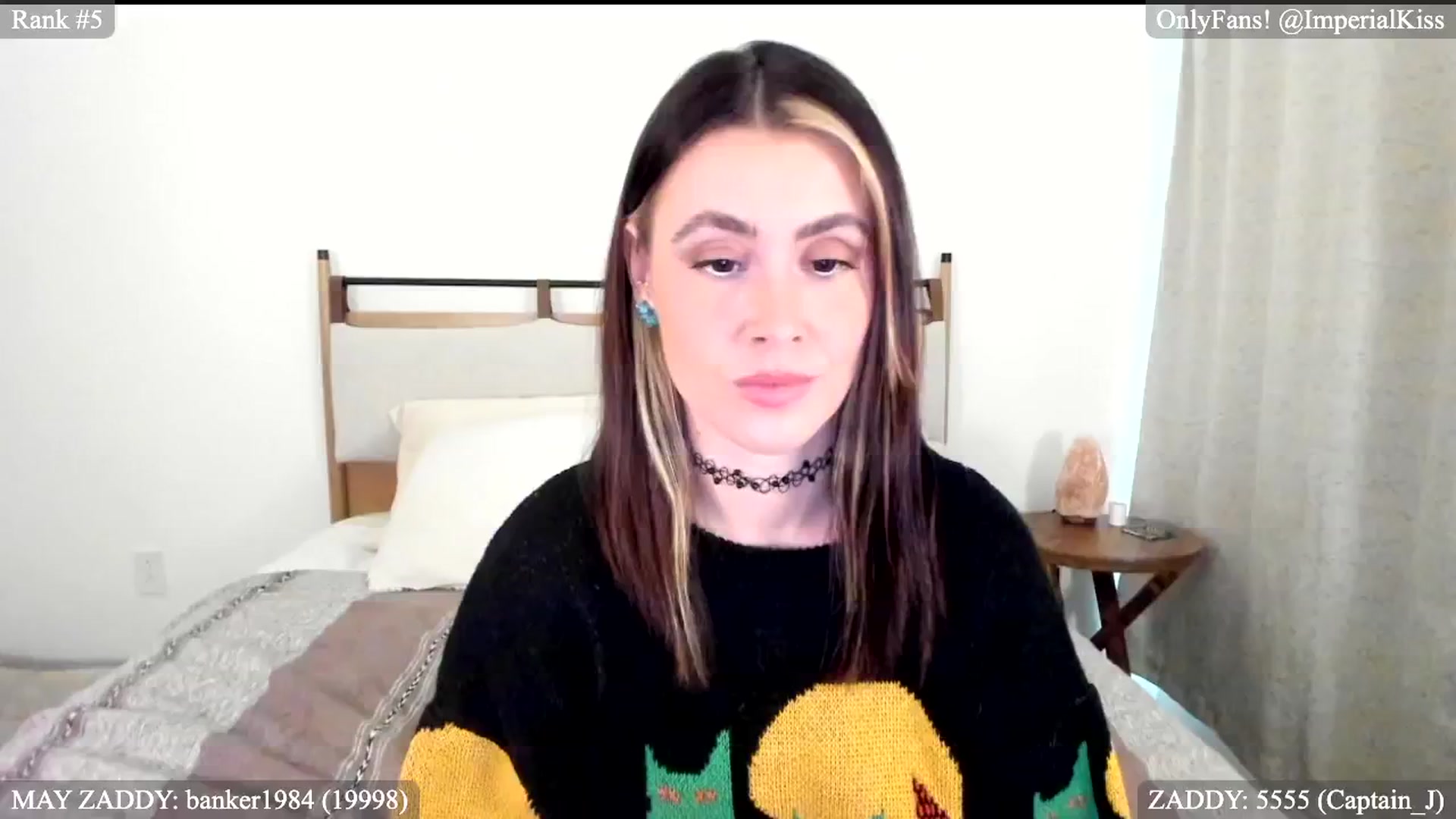 Gallery image thumbnail from ImperialKiss's myfreecams stream on, 05/09/2024, 19:38 image 19 of 20