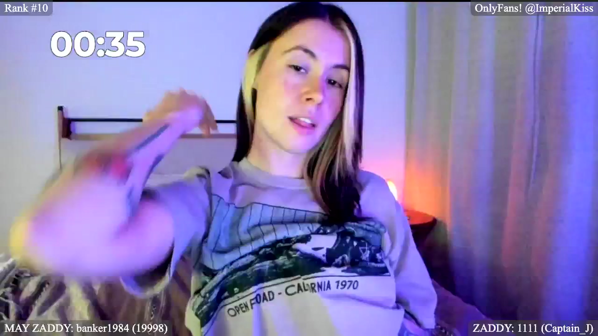 Gallery image thumbnail from ImperialKiss's myfreecams stream on, 05/24/2024, 04:45 image 8 of 20