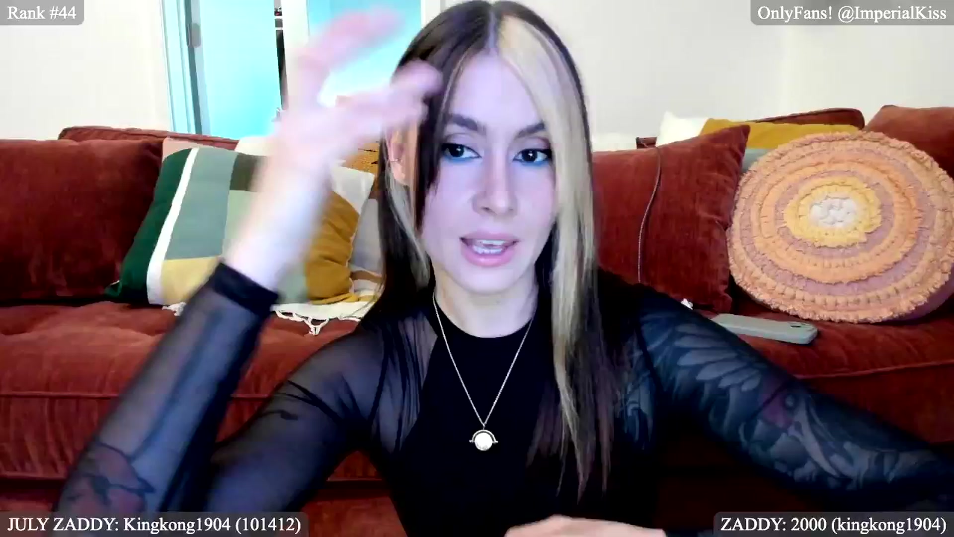 Gallery image thumbnail from ImperialKiss's myfreecams stream on, 08/02/2024, 03:51 image 1 of 20