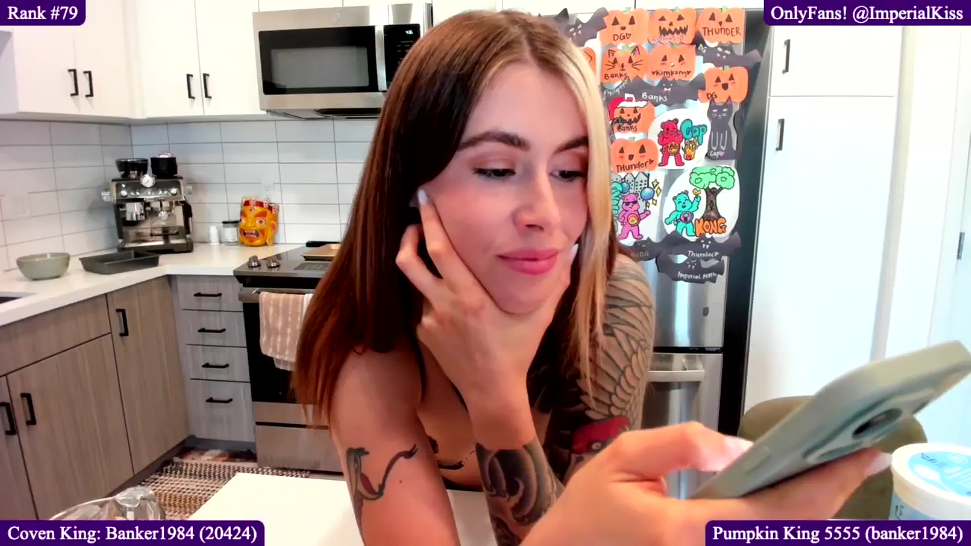 Gallery image thumbnail from ImperialKiss's myfreecams stream on, 10/28/2024, 24:26 image 12 of 20