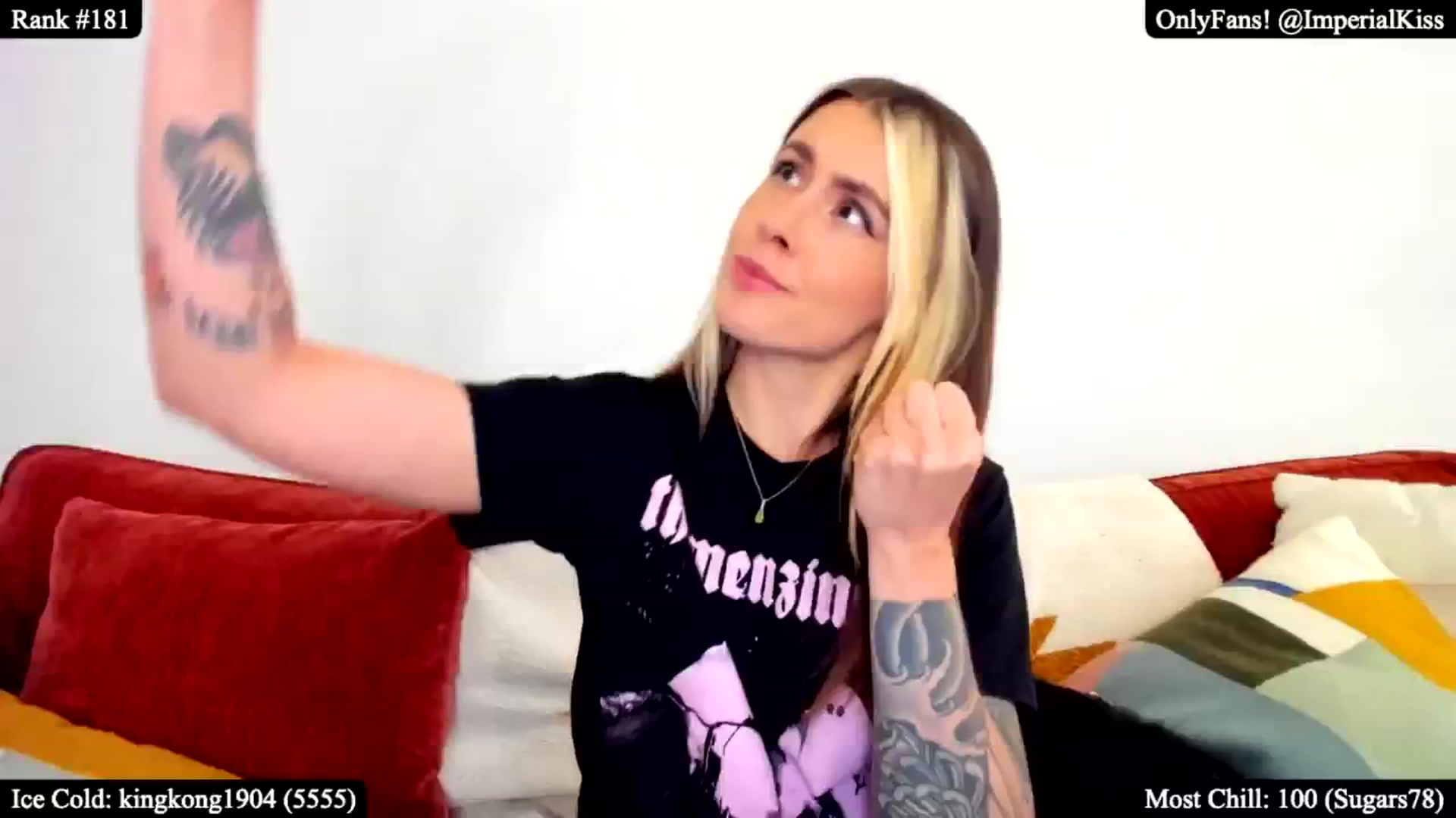 Gallery image thumbnail from ImperialKiss's myfreecams stream on, 11/10/2024, 04:34 image 3 of 20