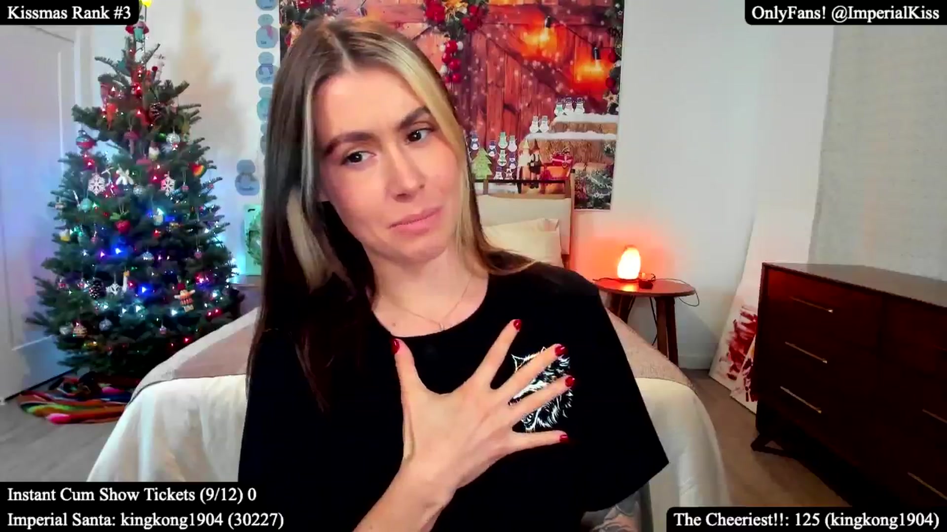 Gallery image thumbnail from ImperialKiss's myfreecams stream on, 12/08/2024, 24:02 image 11 of 20