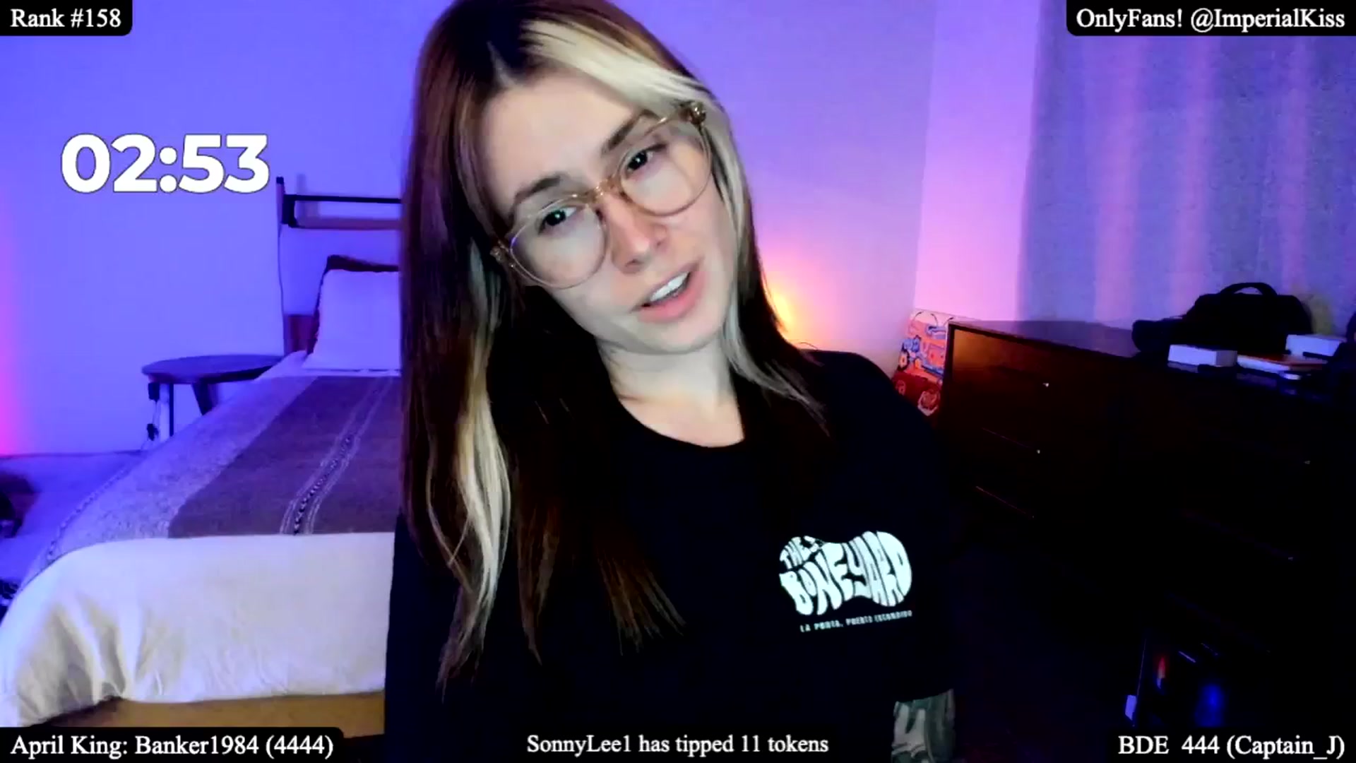 Gallery image thumbnail from ImperialKiss's myfreecams stream on, 04/04/2025, 04:13 image 20 of 20