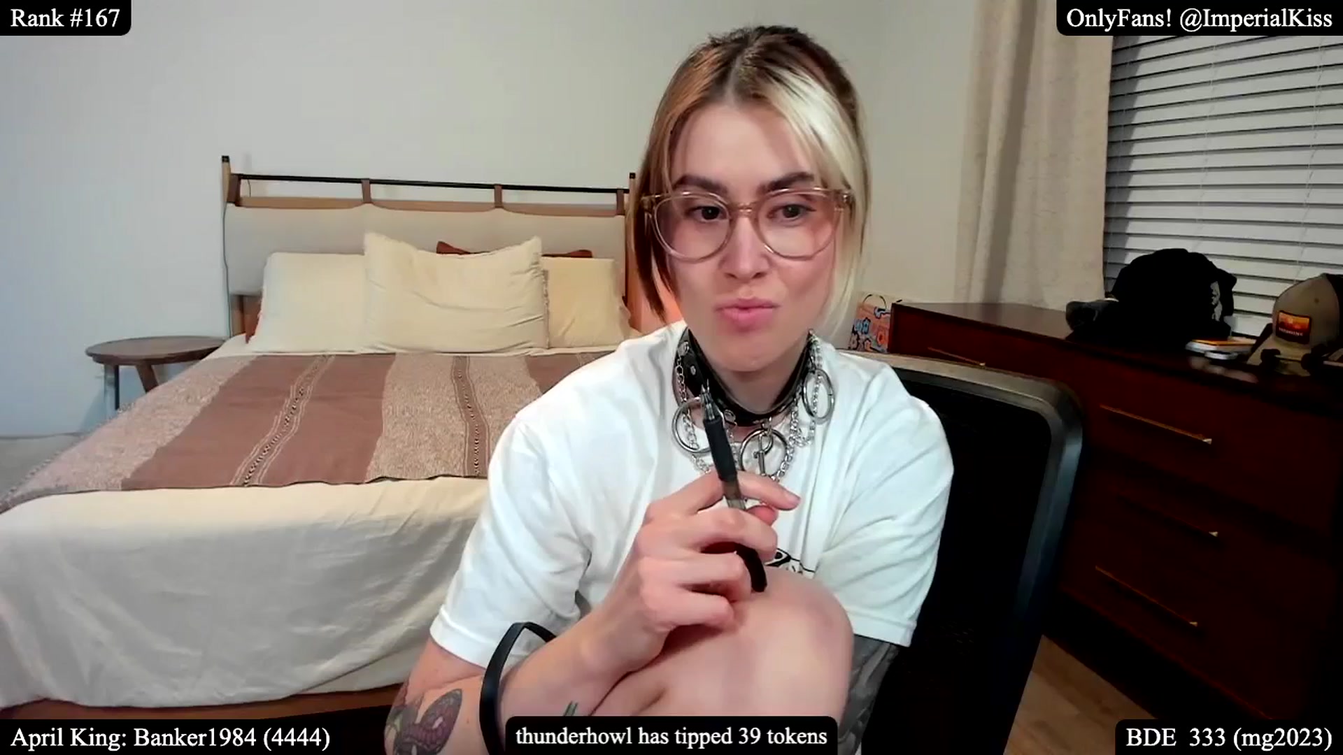 Gallery image thumbnail from ImperialKiss's myfreecams stream on, 04/06/2025, 05:26 image 17 of 20