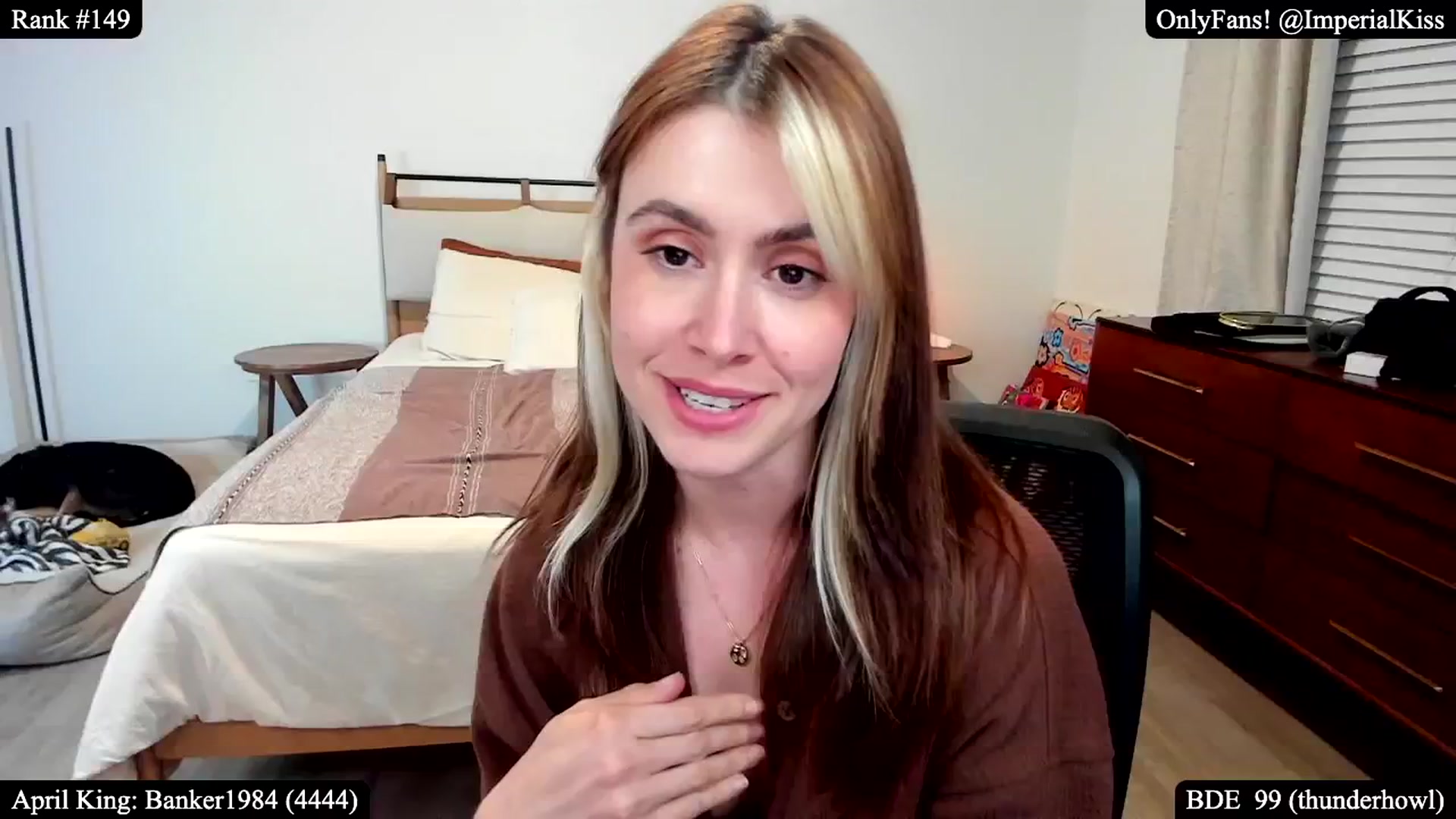 Gallery image thumbnail from ImperialKiss's myfreecams stream on, 04/08/2025, 05:06 image 18 of 20