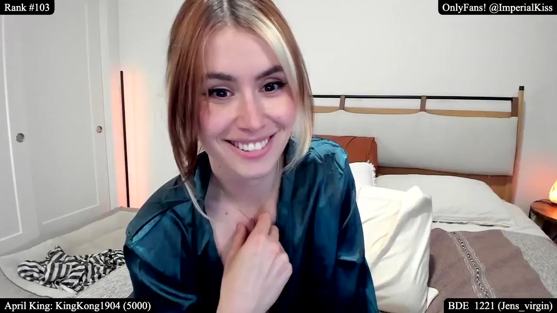 Gallery image thumbnail from ImperialKiss's myfreecams stream on, 04/20/2025, 02:48 image 20 of 20