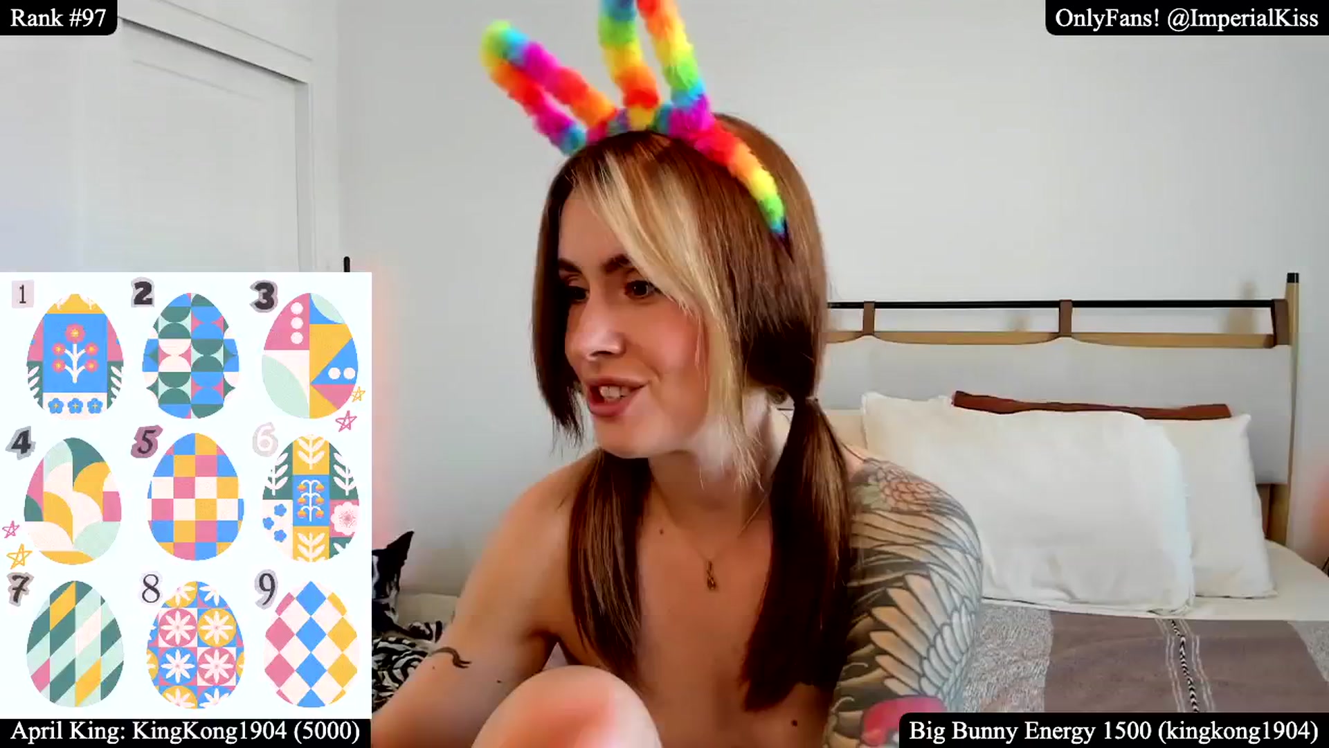 Gallery image thumbnail from ImperialKiss's myfreecams stream on, 04/20/2025, 23:43 image 19 of 20