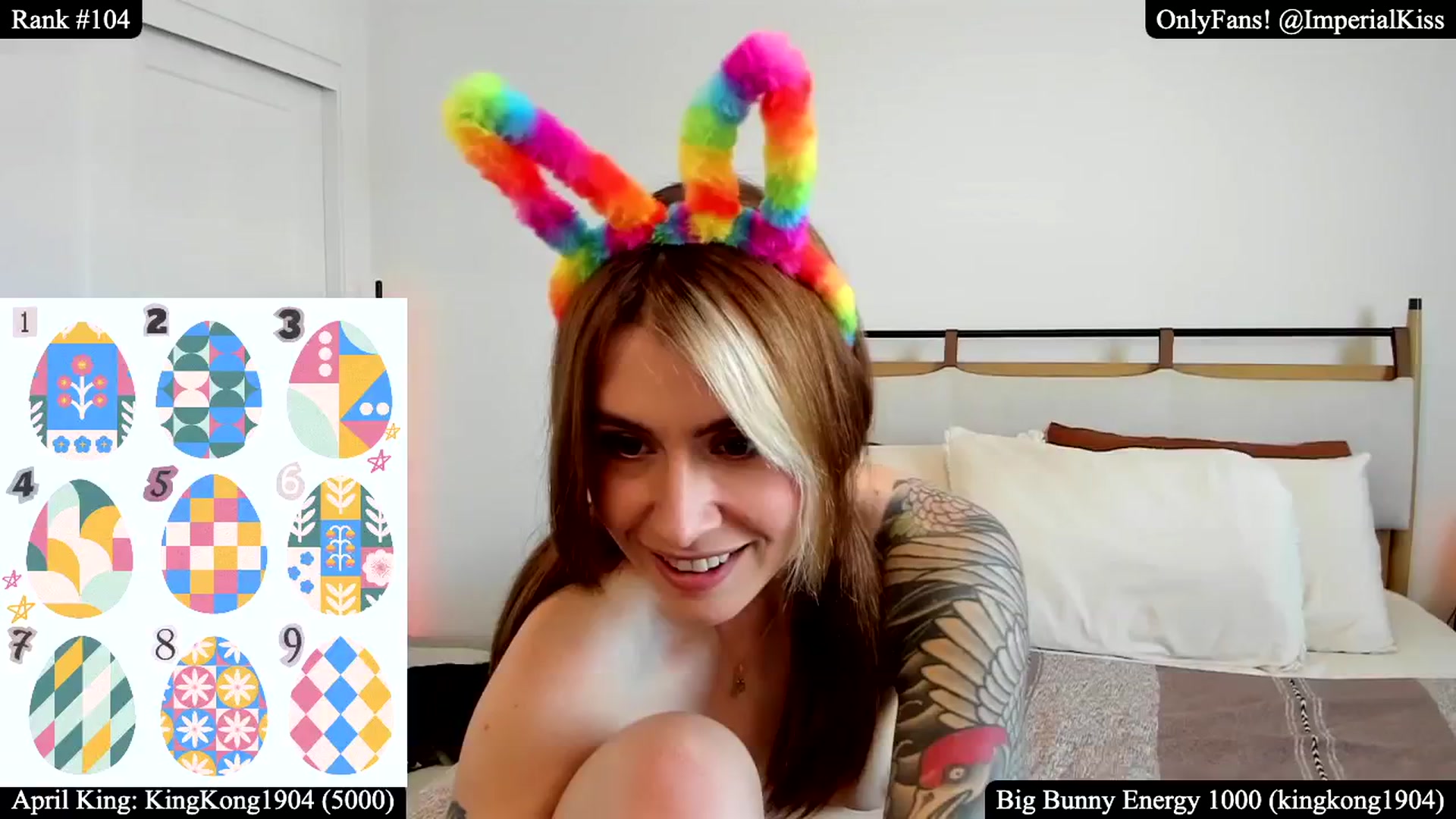 Gallery image thumbnail from ImperialKiss's myfreecams stream on, 04/20/2025, 23:43 image 9 of 20