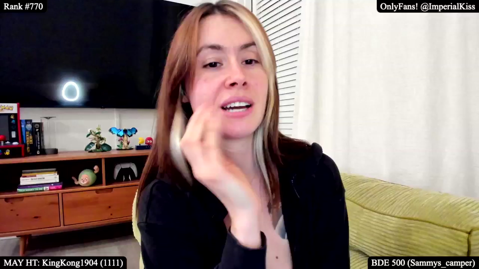 Gallery image thumbnail from ImperialKiss's myfreecams stream on, 05/04/2025, 05:33 image 7 of 20