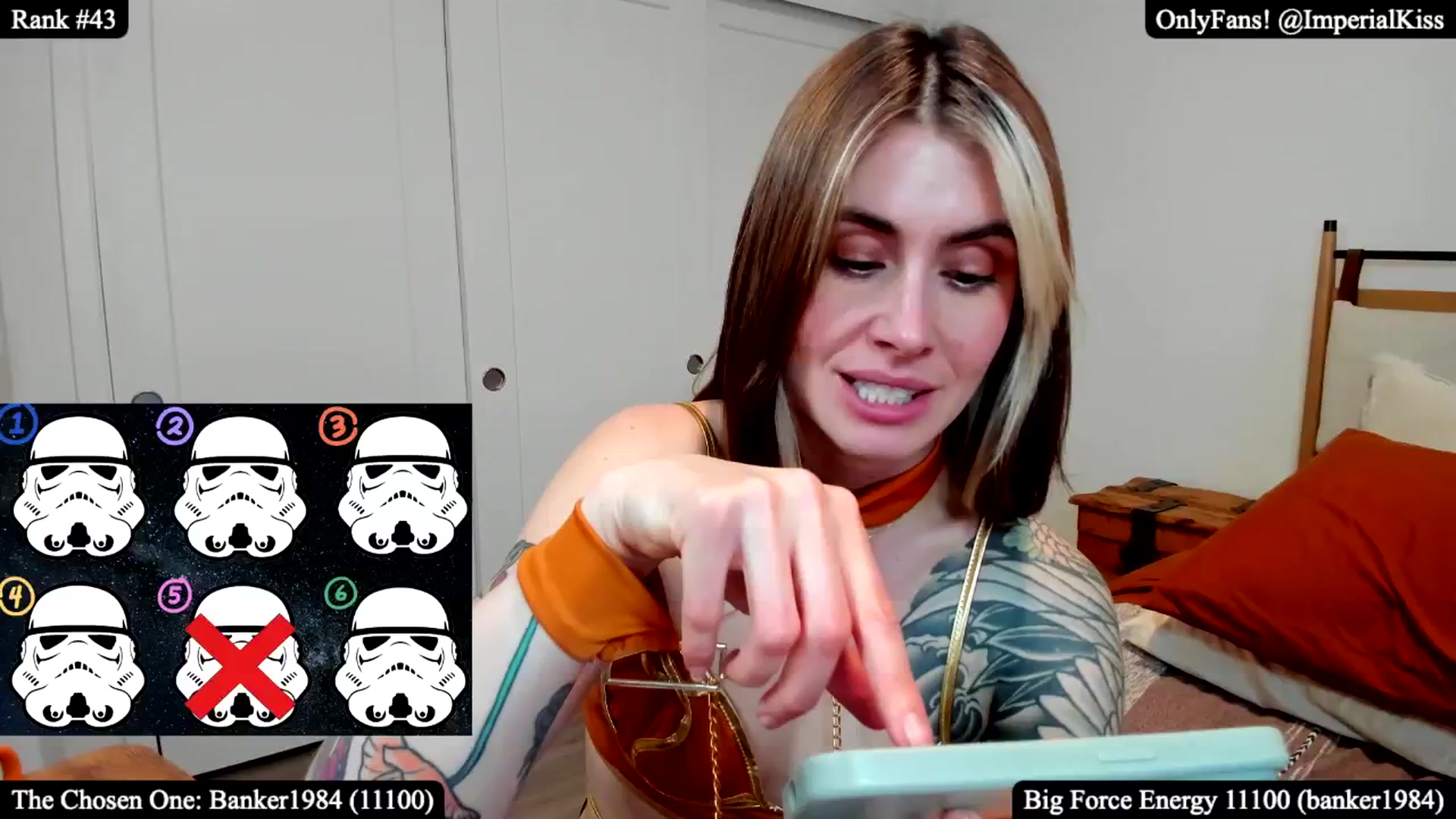 Gallery image thumbnail from ImperialKiss's myfreecams stream on, 05/05/2025, 03:11 image 19 of 20