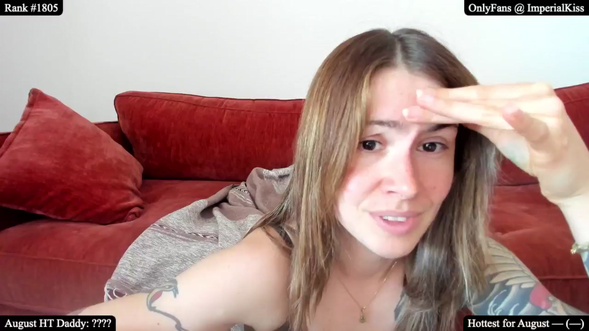 Gallery image thumbnail from ImperialKiss's myfreecams stream on, 08/01/2025, 23:34 image 3 of 20