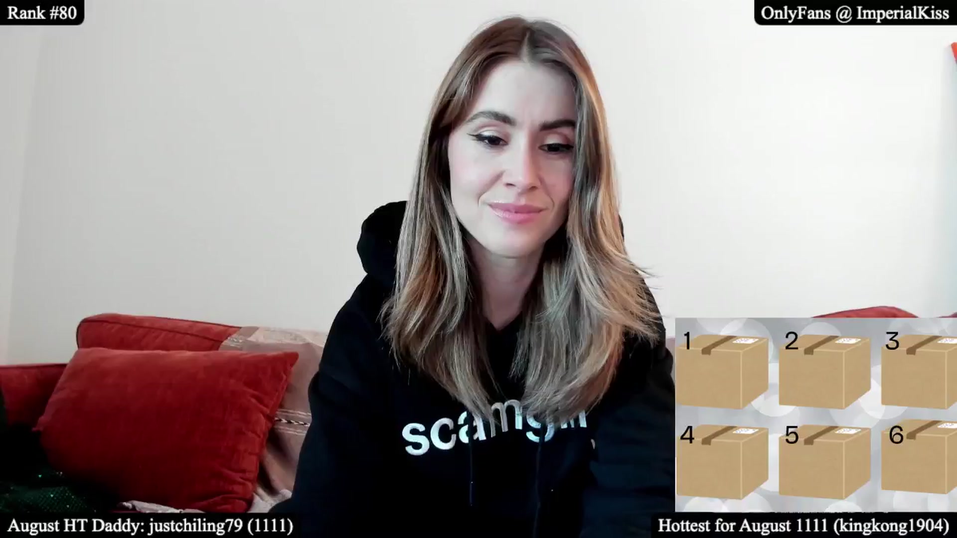 Gallery image thumbnail from ImperialKiss's myfreecams stream on, 08/03/2025, 22:06 image 14 of 20