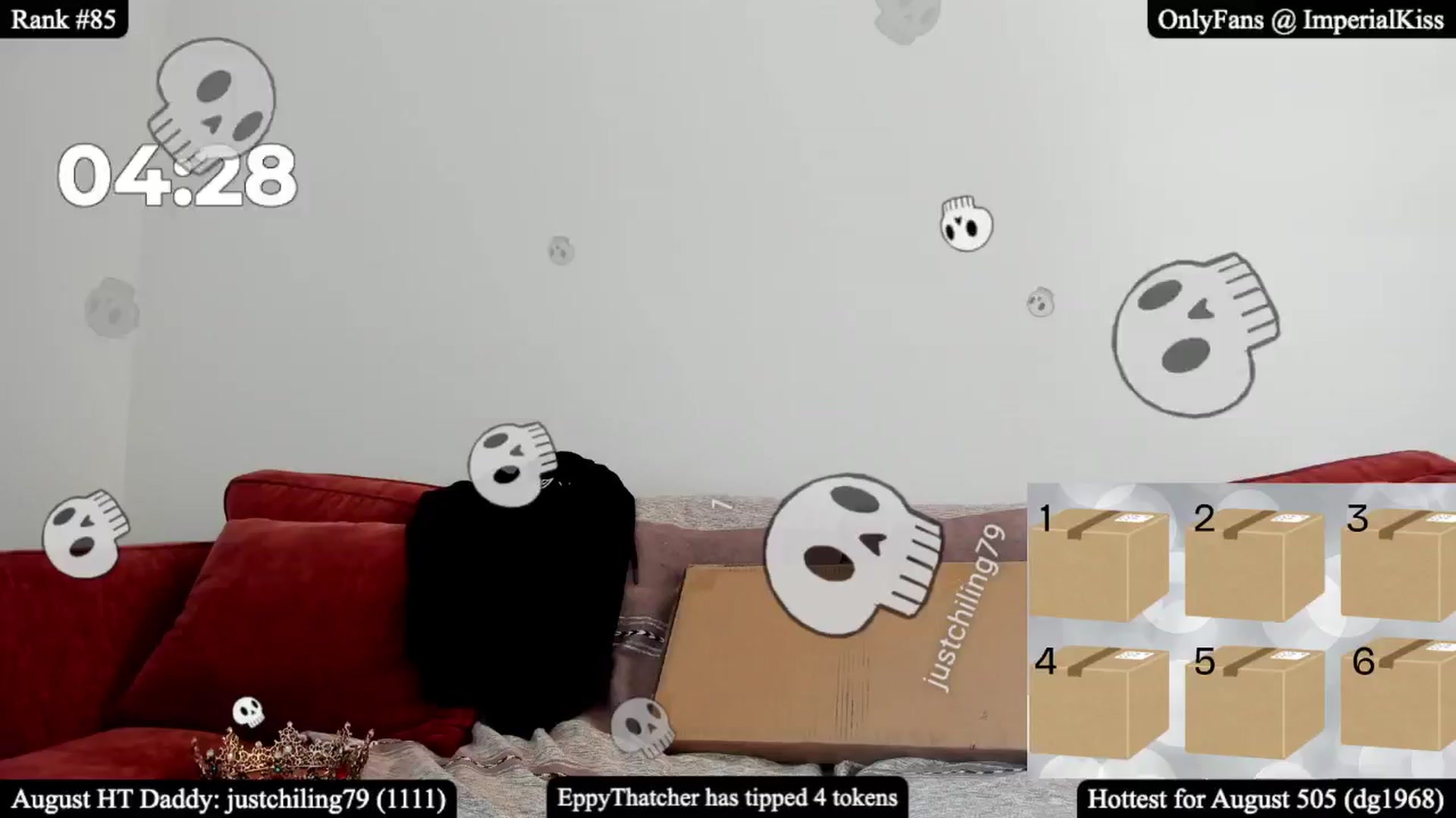 Gallery image thumbnail from ImperialKiss's myfreecams stream on, 08/03/2025, 22:06 image 8 of 20