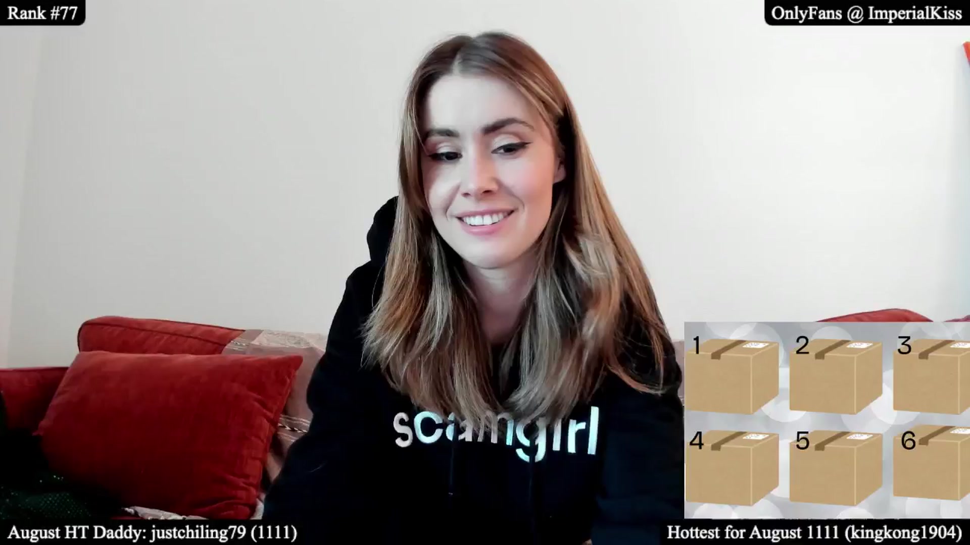 Gallery image thumbnail from ImperialKiss's myfreecams stream on, 08/03/2025, 22:06 image 16 of 20