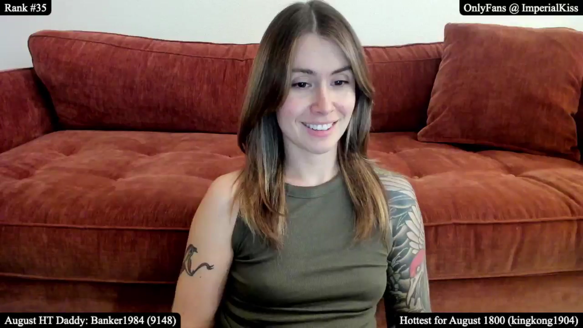 Gallery image thumbnail from ImperialKiss's myfreecams stream on, 08/05/2025, 07:26 image 8 of 20