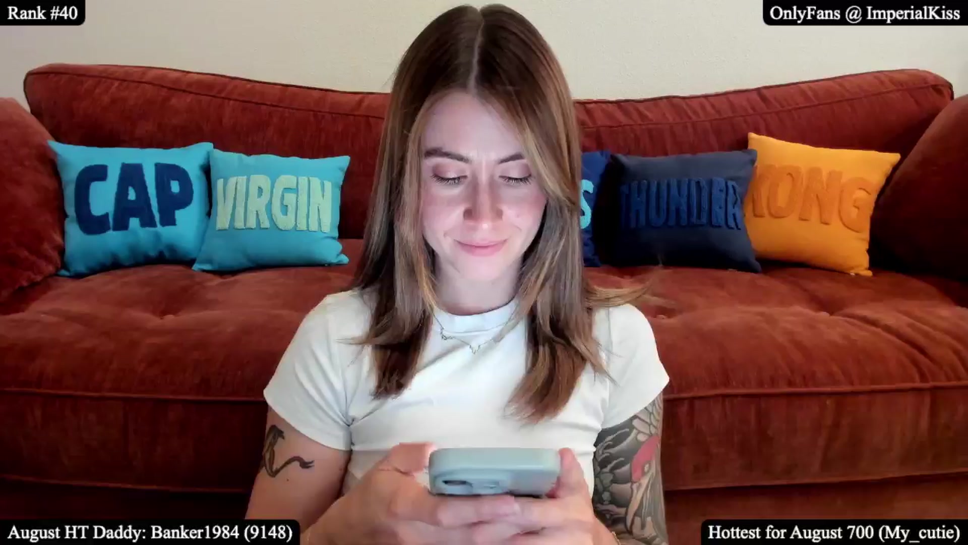 Gallery image thumbnail from ImperialKiss's myfreecams stream on, 08/09/2025, 05:26 image 8 of 20