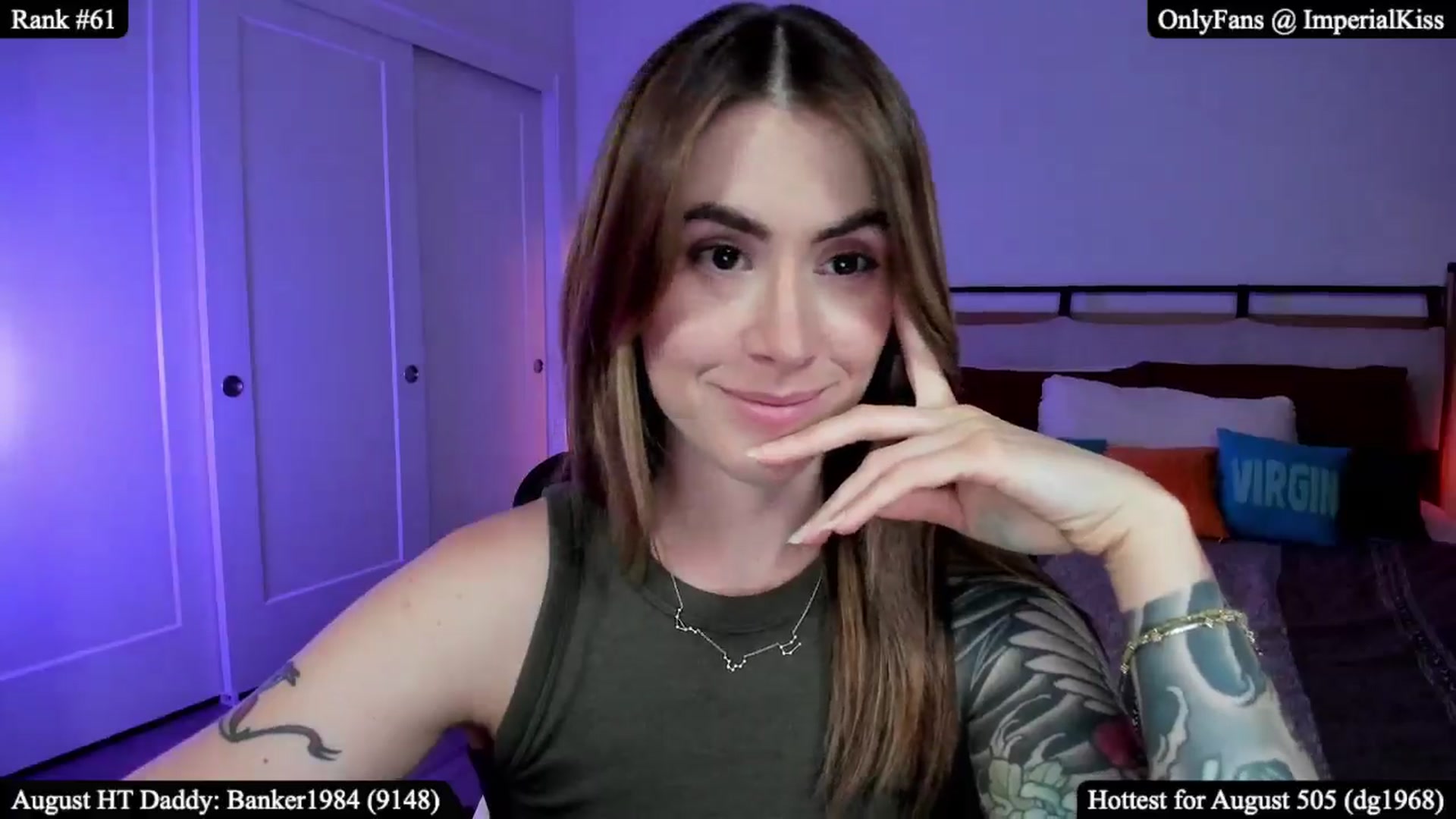 Gallery image thumbnail from ImperialKiss's myfreecams stream on, 08/16/2025, 06:27 image 8 of 20
