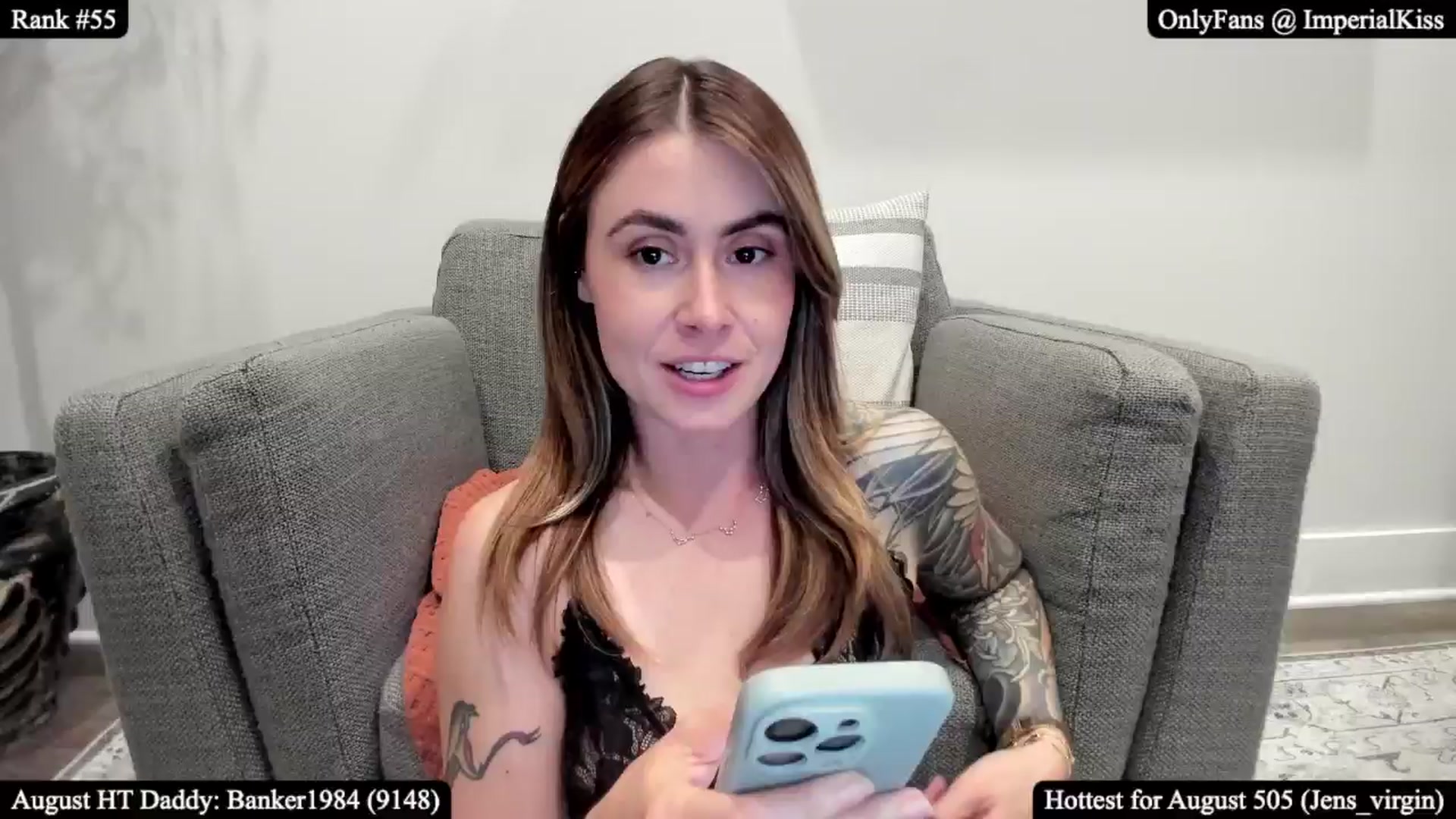 Gallery image thumbnail from ImperialKiss's myfreecams stream on, 08/22/2025, 04:17 image 7 of 20