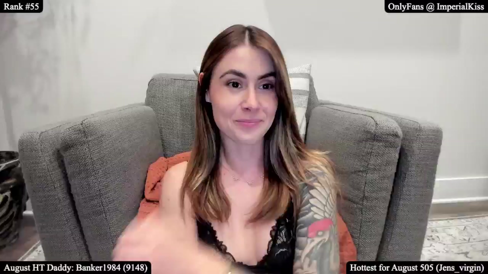 Gallery image thumbnail from ImperialKiss's myfreecams stream on, 08/22/2025, 04:17 image 5 of 20