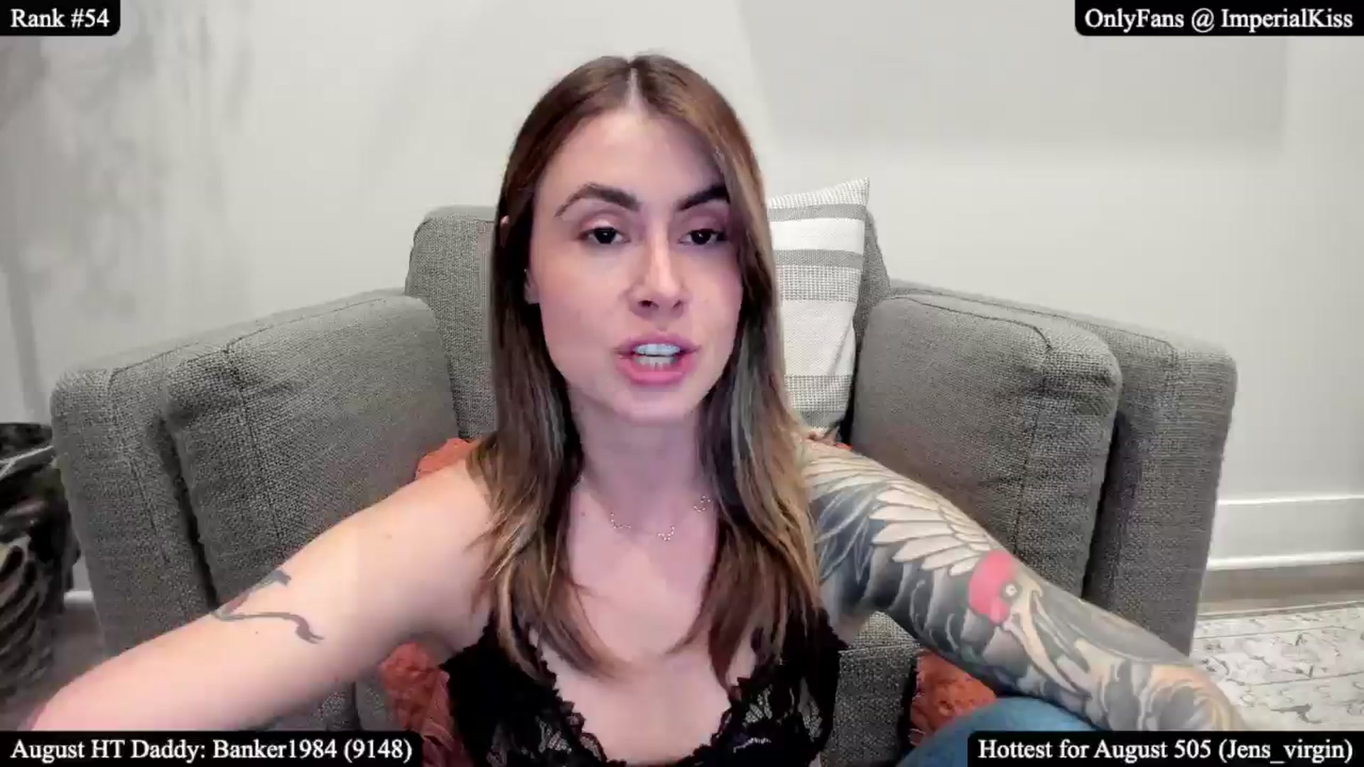 Gallery image thumbnail from ImperialKiss's myfreecams stream on, 08/22/2025, 04:17 image 13 of 20