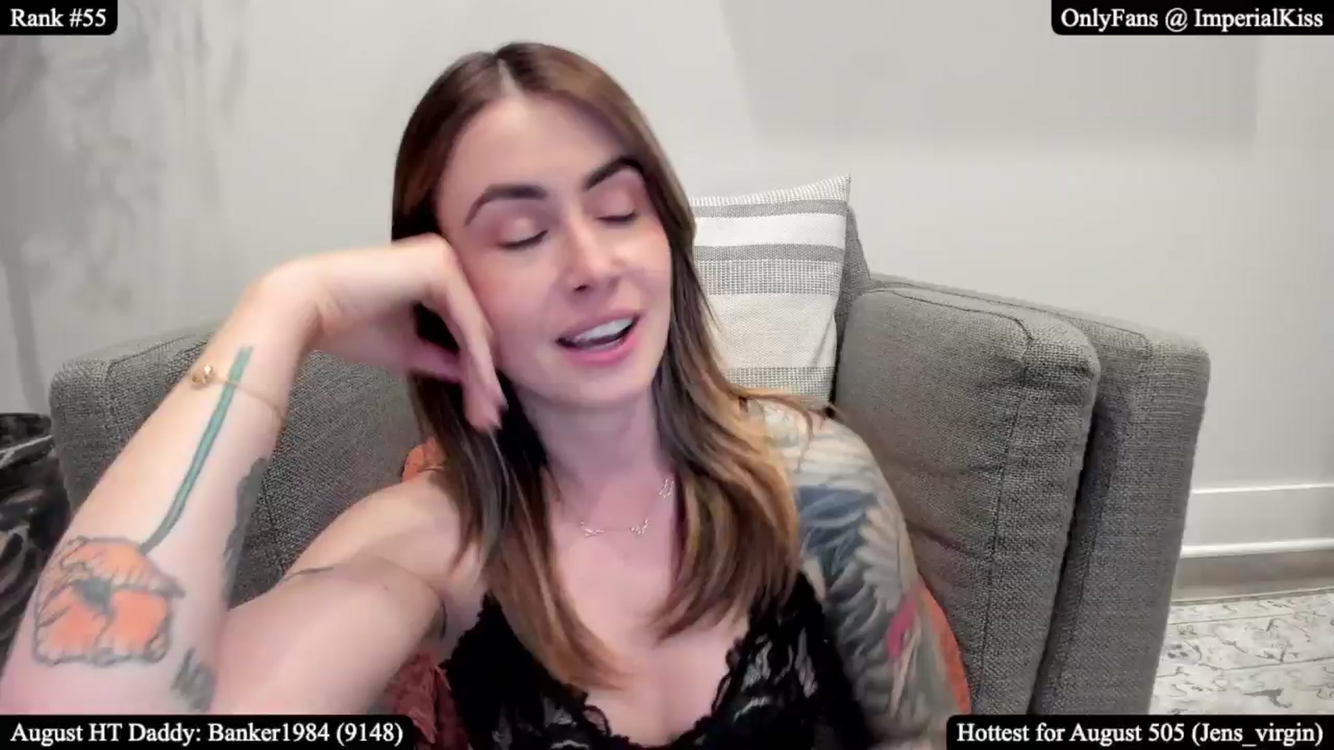 Gallery image thumbnail from ImperialKiss's myfreecams stream on, 08/22/2025, 04:17 image 6 of 20