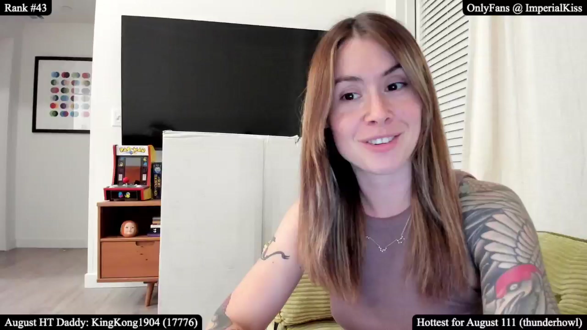 Gallery image thumbnail from ImperialKiss's myfreecams stream on, 08/29/2025, 06:57 image 3 of 20