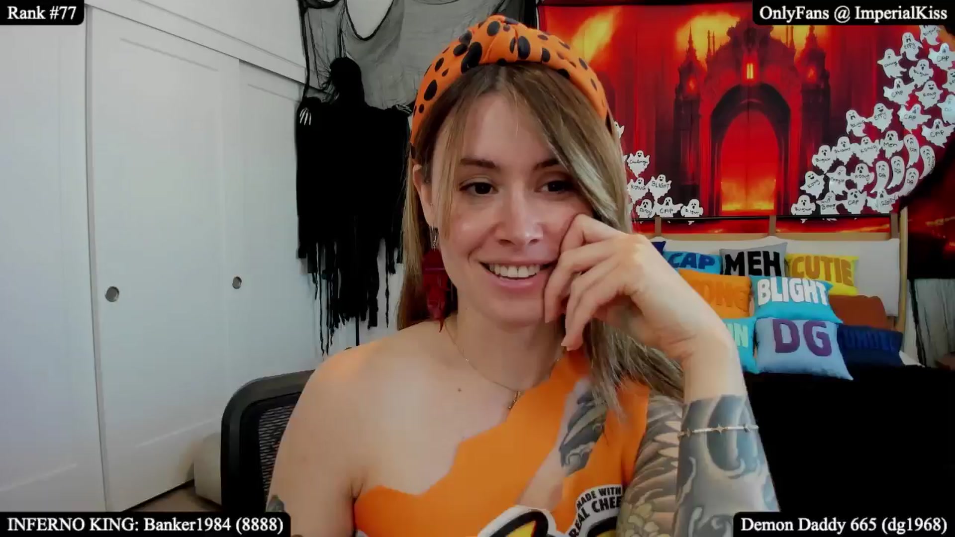 Gallery image thumbnail from ImperialKiss's myfreecams stream on, 10/19/2025, 22:06 image 5 of 20