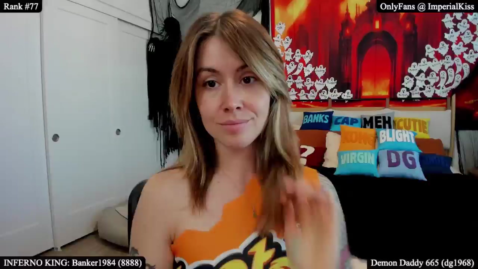 Gallery image thumbnail from ImperialKiss's myfreecams stream on, 10/19/2025, 22:06 image 15 of 20