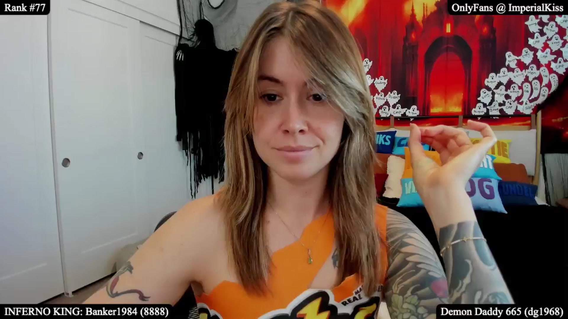 Gallery image thumbnail from ImperialKiss's myfreecams stream on, 10/19/2025, 22:06 image 18 of 20