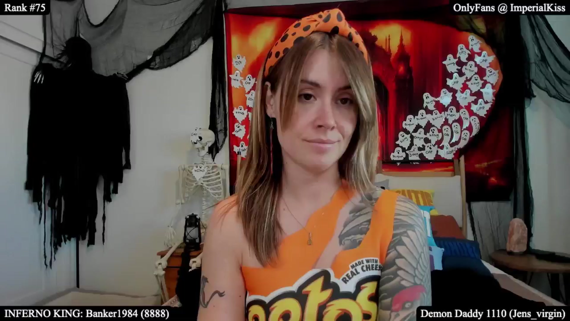 Gallery image thumbnail from ImperialKiss's myfreecams stream on, 10/20/2025, 01:10 image 10 of 20