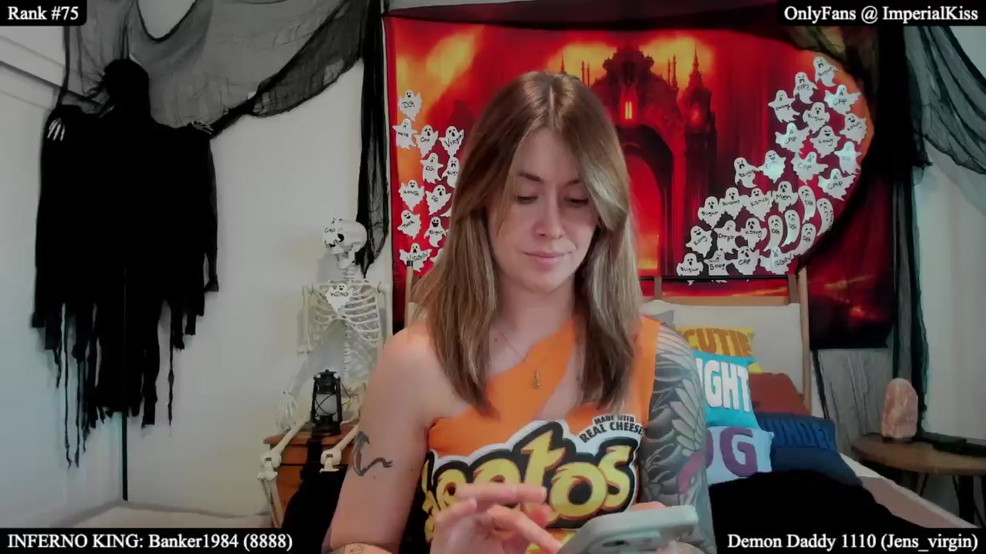 Gallery image thumbnail from ImperialKiss's myfreecams stream on, 10/20/2025, 01:10 image 16 of 20