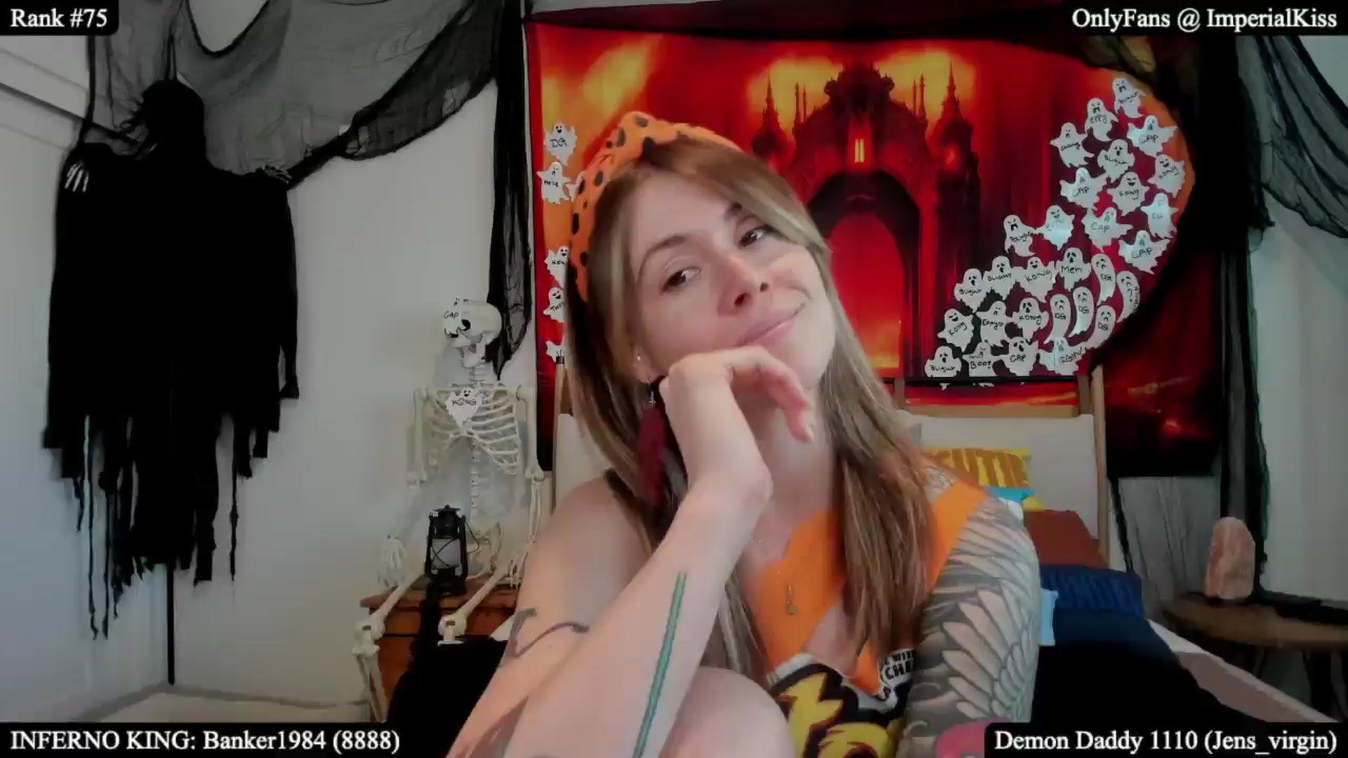 Gallery image thumbnail from ImperialKiss's myfreecams stream on, 10/20/2025, 01:10 image 12 of 20