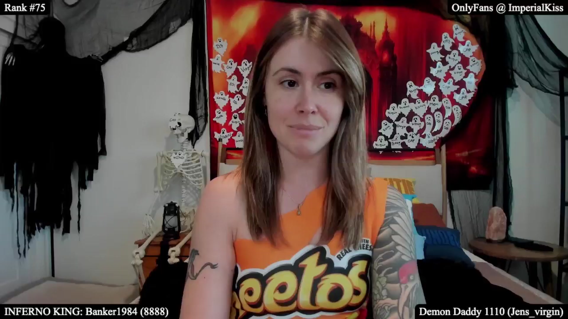 Gallery image thumbnail from ImperialKiss's myfreecams stream on, 10/20/2025, 01:10 image 18 of 20