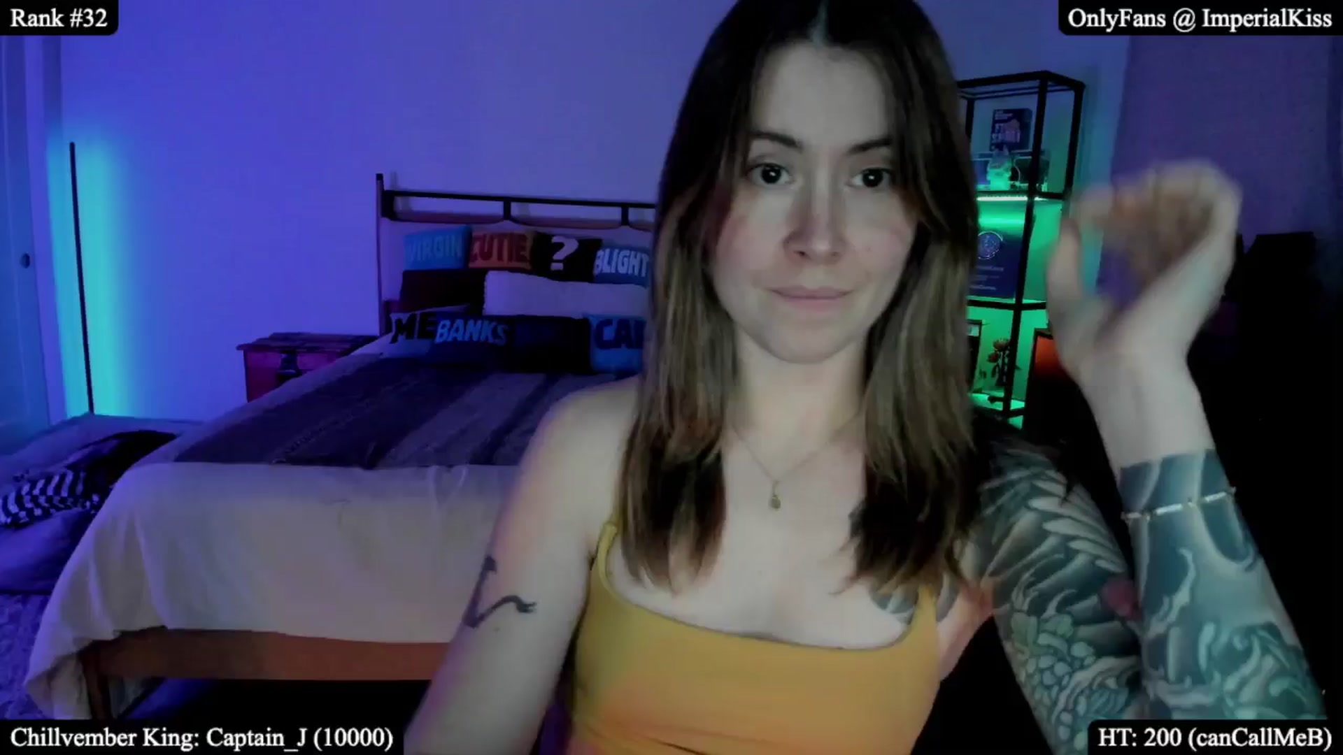 Gallery image thumbnail from ImperialKiss's myfreecams stream on, 11/06/2025, 07:15 image 11 of 20