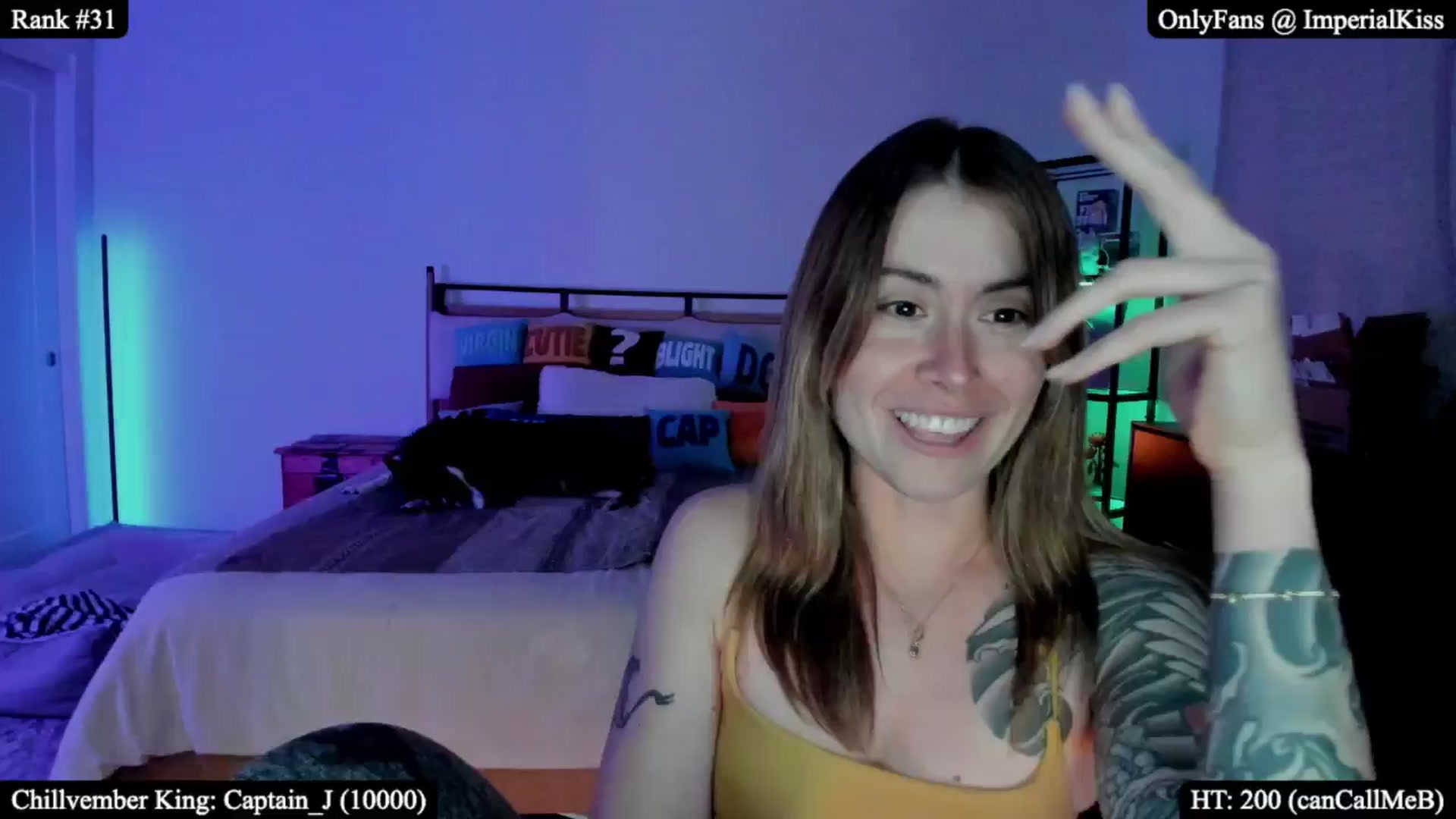 Gallery image thumbnail from ImperialKiss's myfreecams stream on, 11/06/2025, 07:15 image 18 of 20