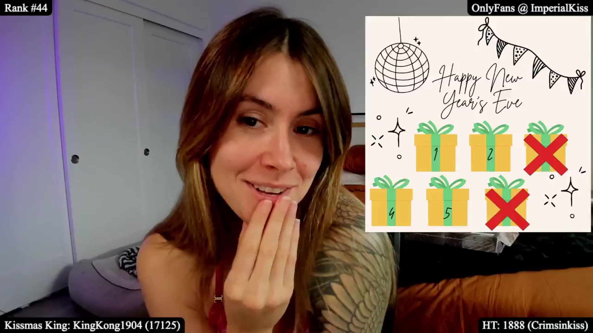 Gallery image thumbnail from ImperialKiss's myfreecams stream on, 12/31/2025, 23:14 image 16 of 20