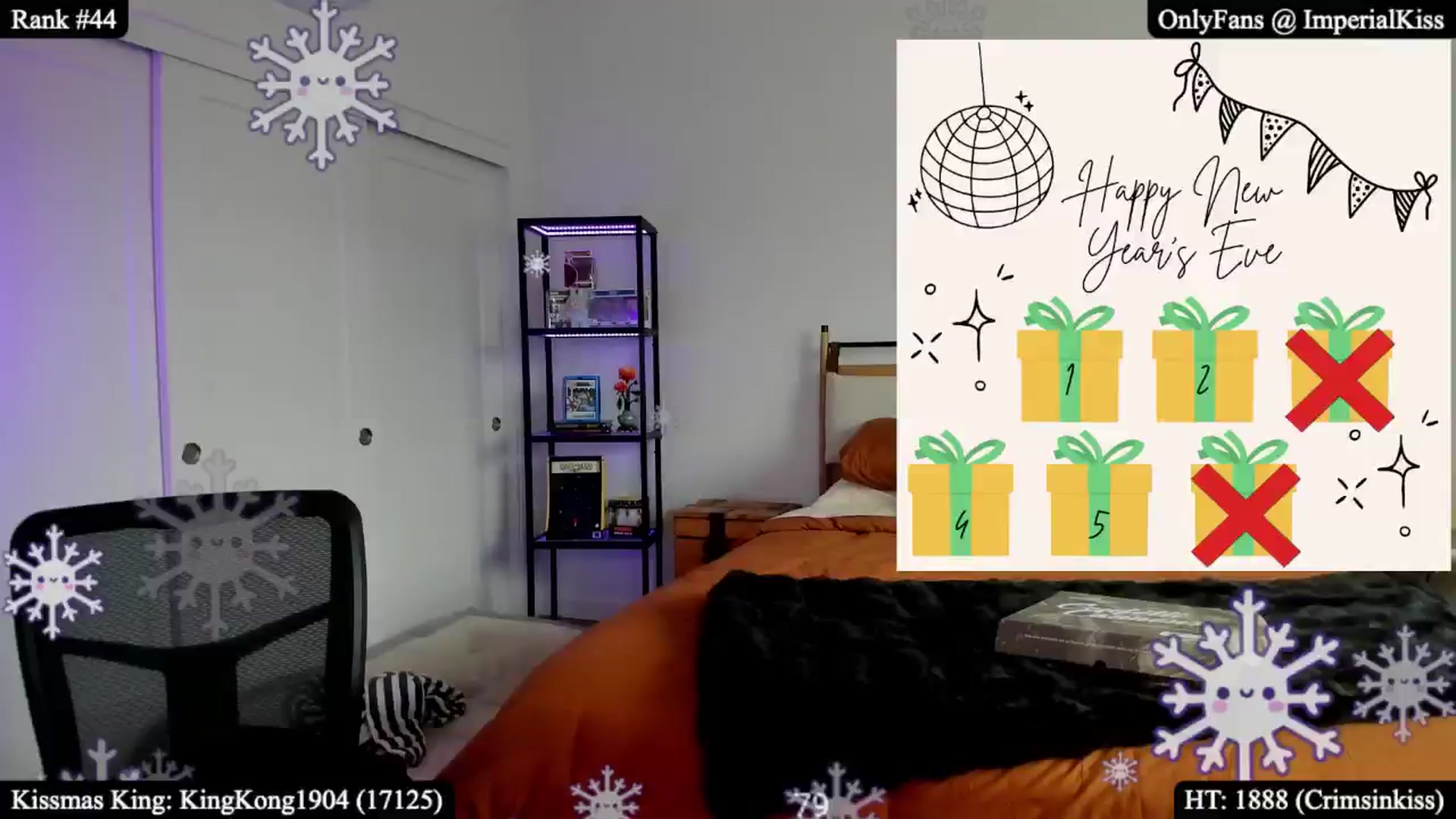 Gallery image thumbnail from ImperialKiss's myfreecams stream on, 12/31/2025, 23:14 image 13 of 20