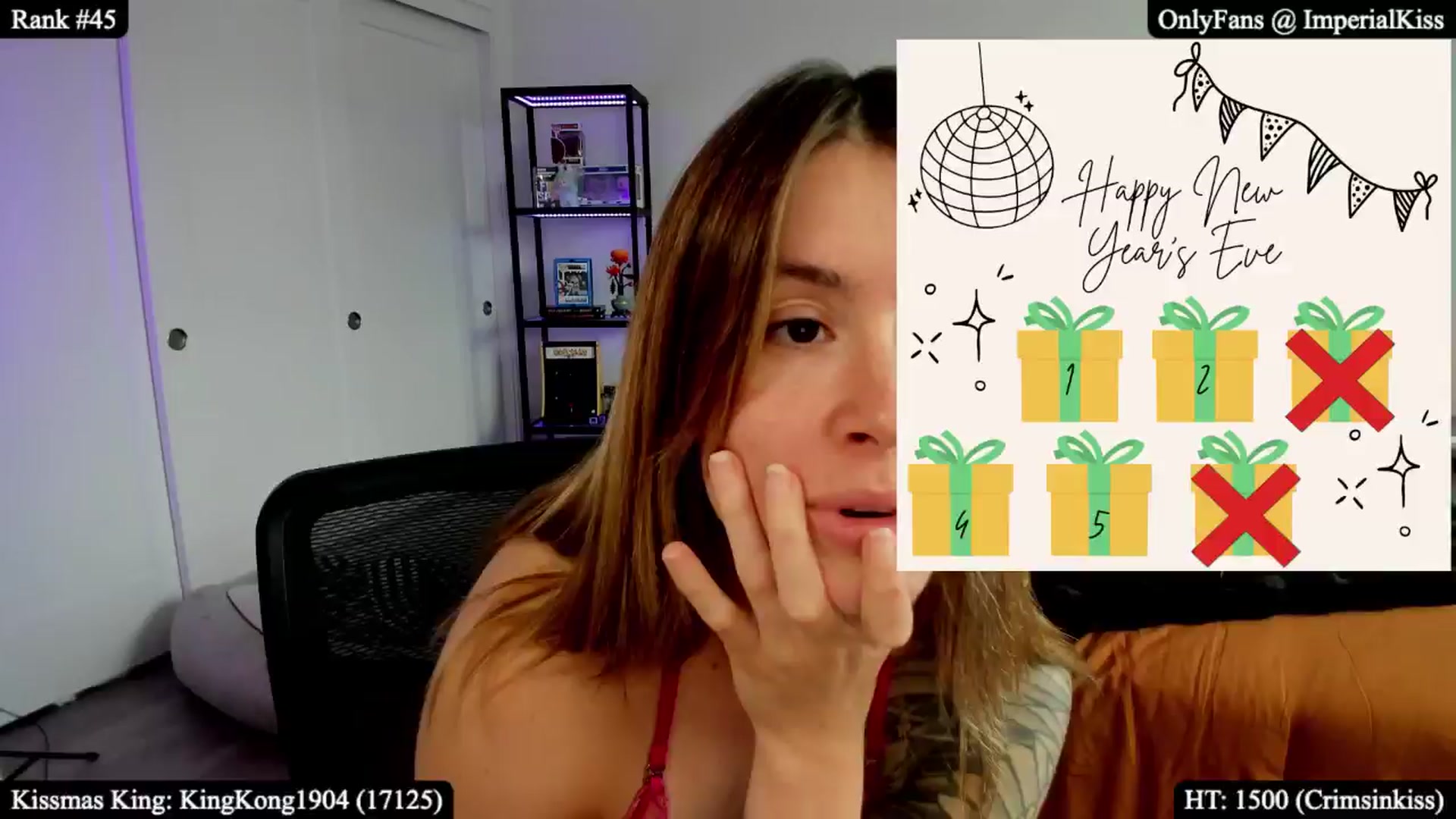 Gallery image thumbnail from ImperialKiss's myfreecams stream on, 12/31/2025, 23:14 image 6 of 20
