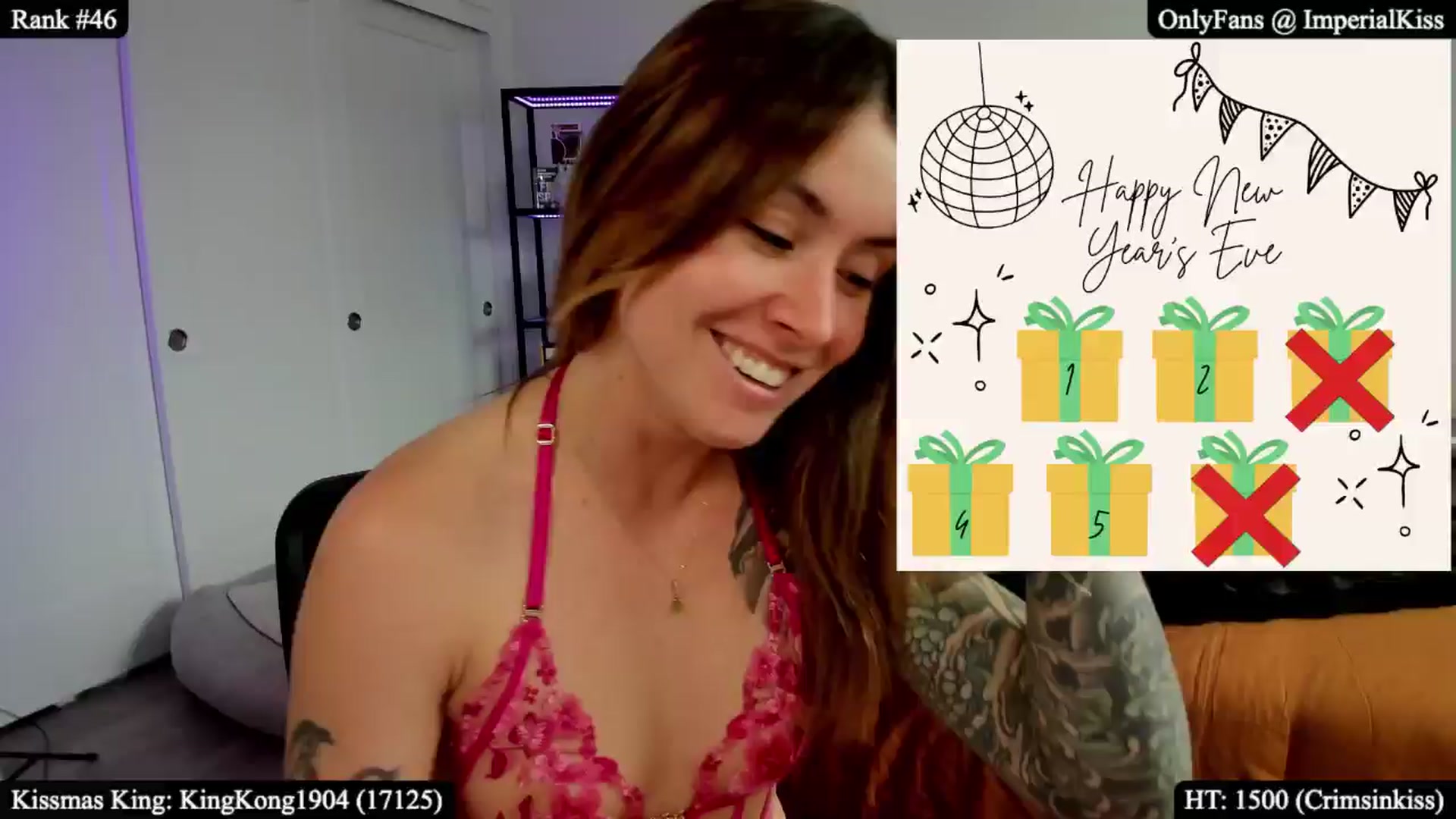 Gallery image thumbnail from ImperialKiss's myfreecams stream on, 12/31/2025, 23:14 image 5 of 20