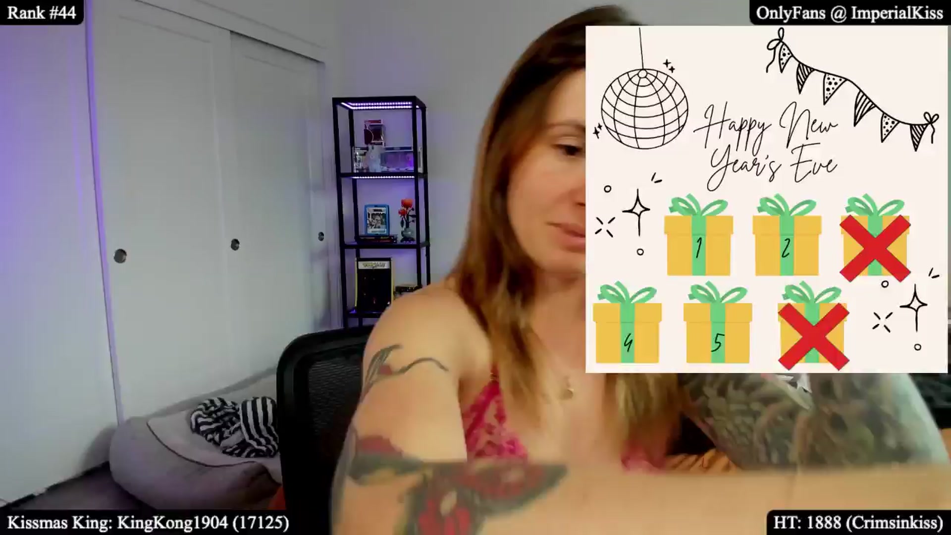 Gallery image thumbnail from ImperialKiss's myfreecams stream on, 12/31/2025, 23:14 image 14 of 20