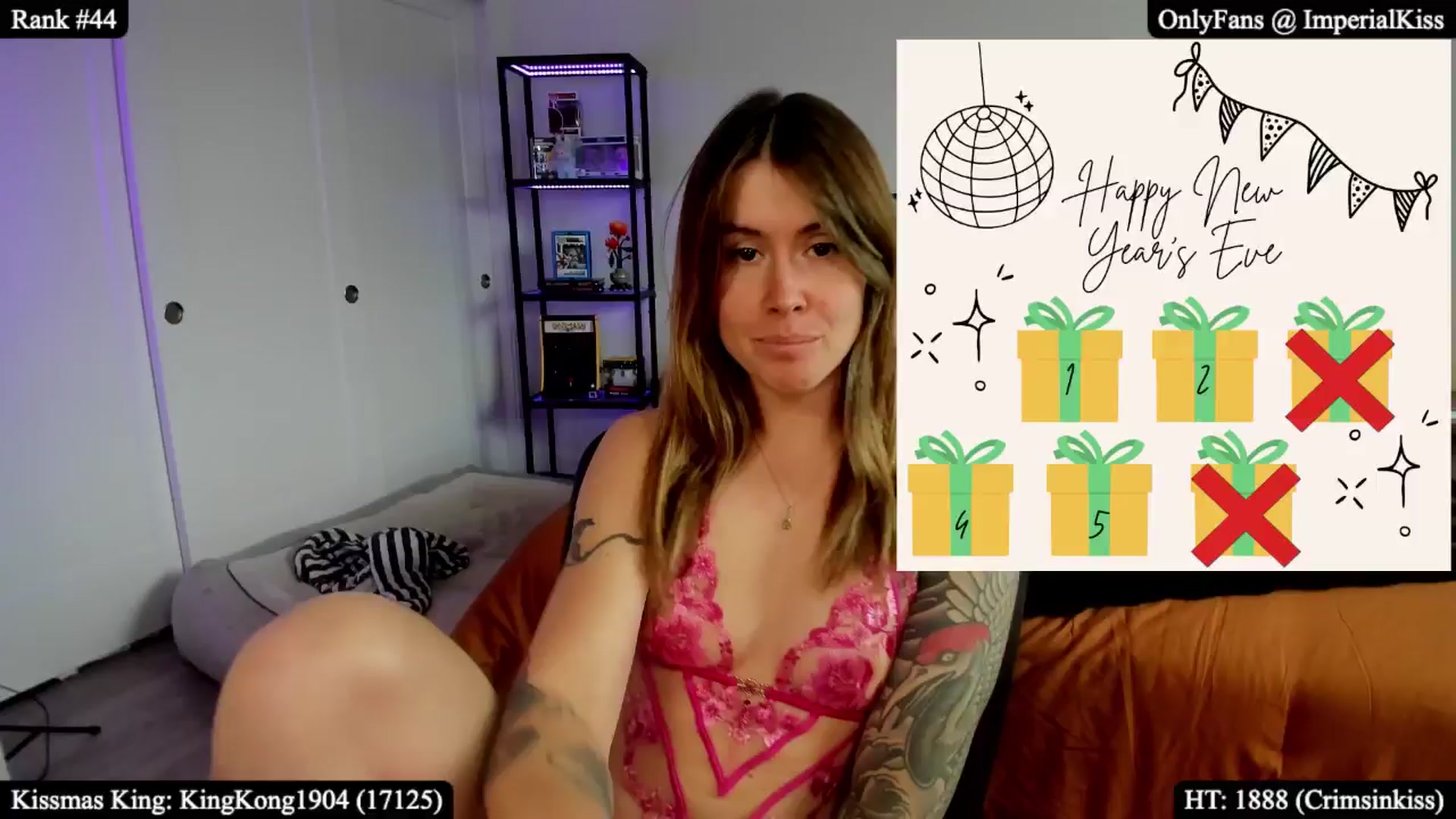 Gallery image thumbnail from ImperialKiss's myfreecams stream on, 12/31/2025, 23:14 image 17 of 20